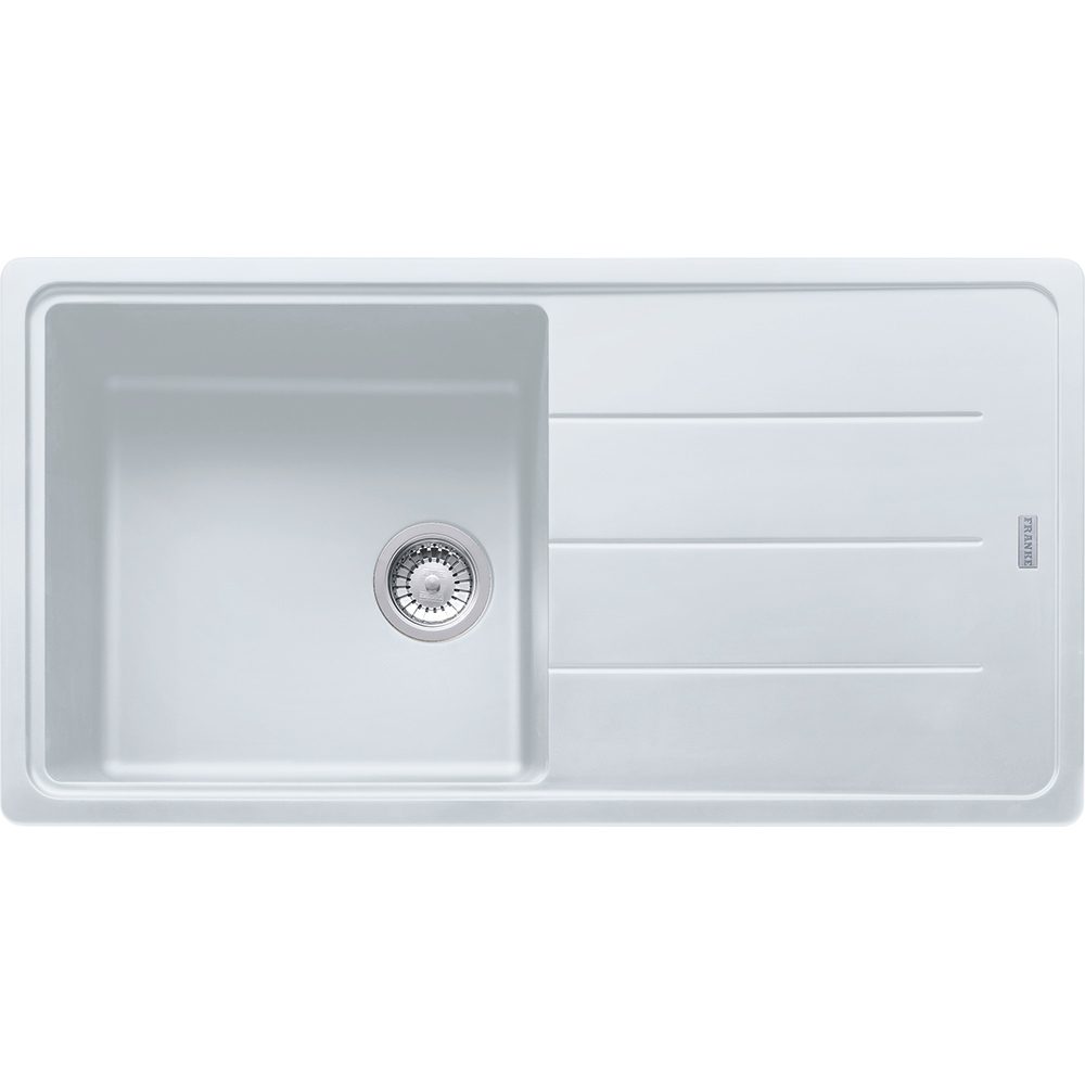 Franke Basis Fragranite Single Bowl Sink 114.0284.677 - White