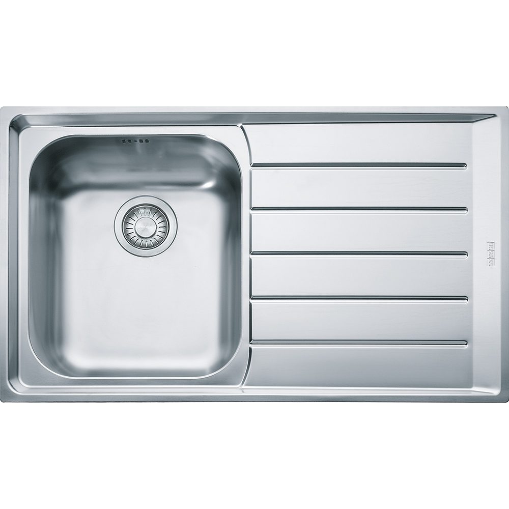 Franke  Neptune Single Bowl Sink Right Hand Drainer 127.0059.654 - Stainless Steel