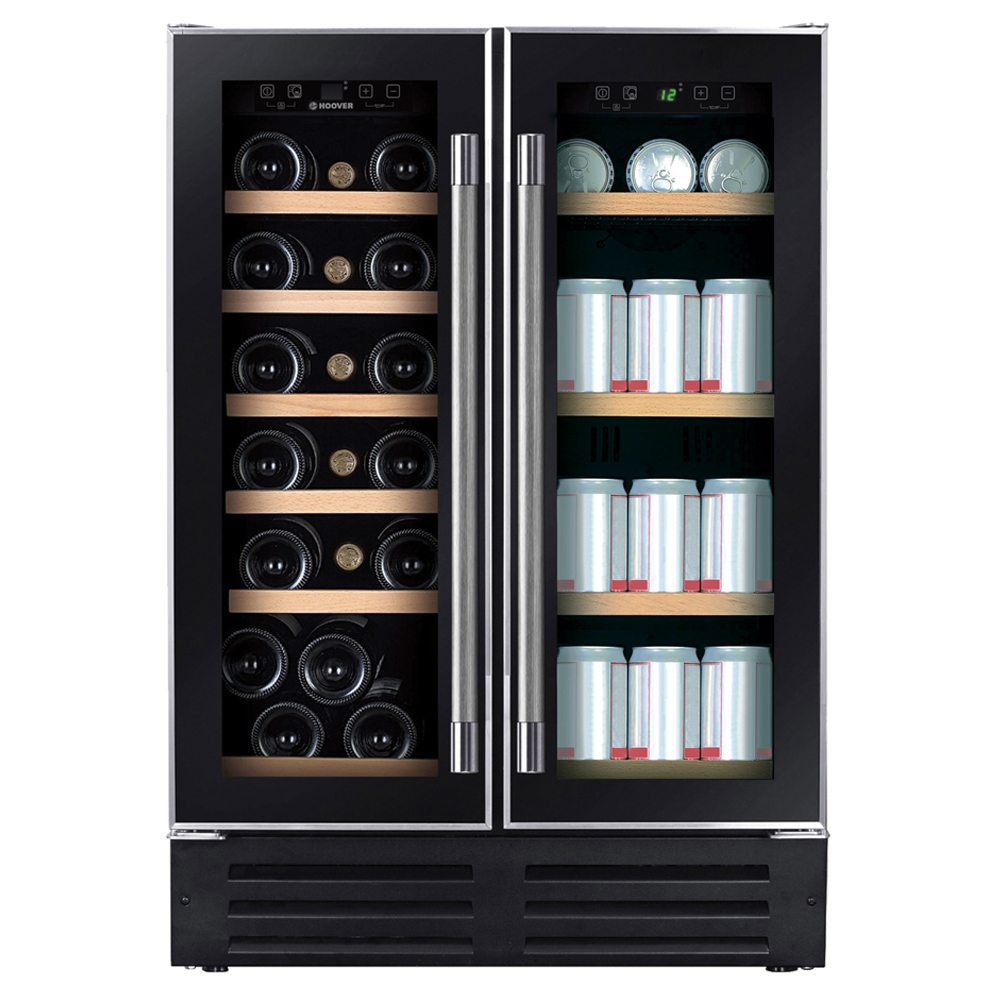 Hoover  60cm Undercounter Dual Zone Wine Cooler HWCB 60D UK/N - Black