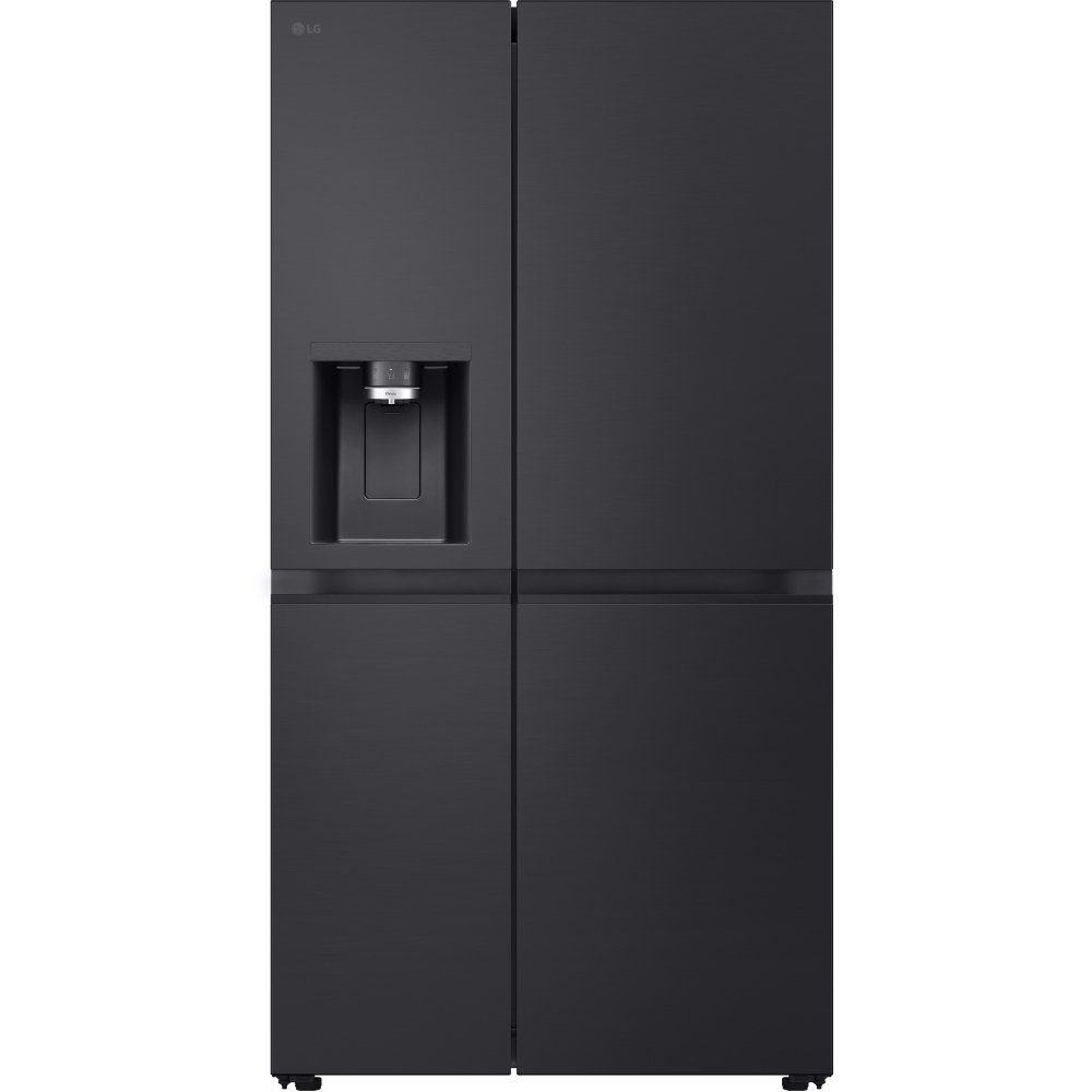 LG  American Fridge Freezer Ice & Water Non Plumbed GSLE91EVAB - Black Steel
