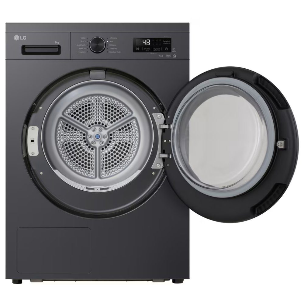 LG 9kg Heat Pump Condenser Dryer RHX1009NMK - Slate Grey LG 9kg Heat Pump Condenser Dryer RHX1009NMK - Slate Grey