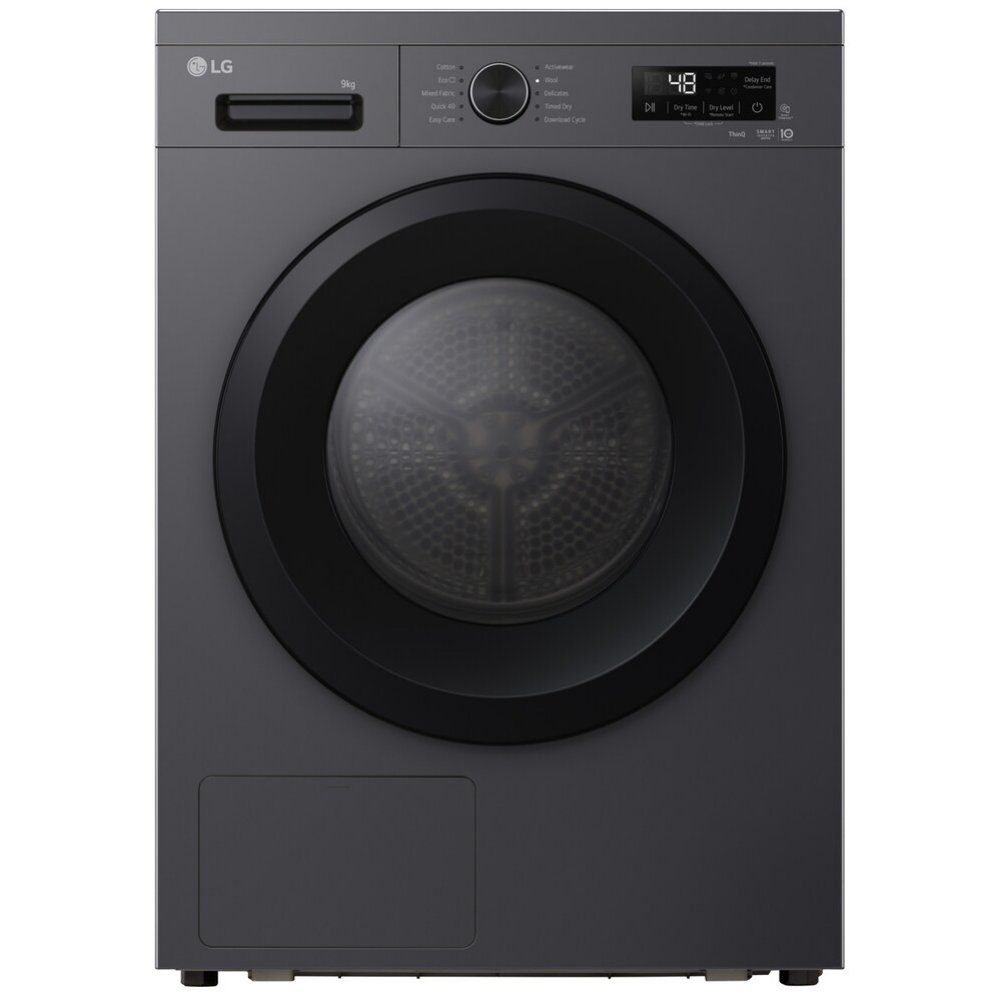 LG  9kg Heat Pump Condenser Dryer RHX1009NMK - Slate Grey
