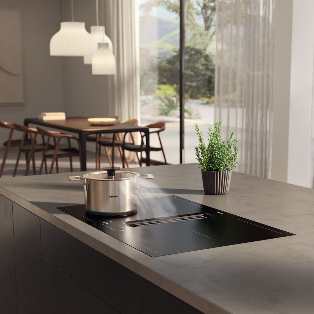 Miele 80cm Air Venting Induction Hob KMDA 7876-1 FL - Matte Black Miele 80cm Air Venting Induction Hob KMDA 7876-1 FL - Matte Black