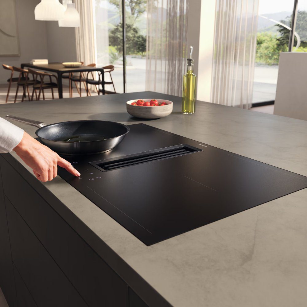 Miele 80cm Air Venting Induction Hob KMDA 7876-1 FL - Matte Black Miele 80cm Air Venting Induction Hob KMDA 7876-1 FL - Matte Black