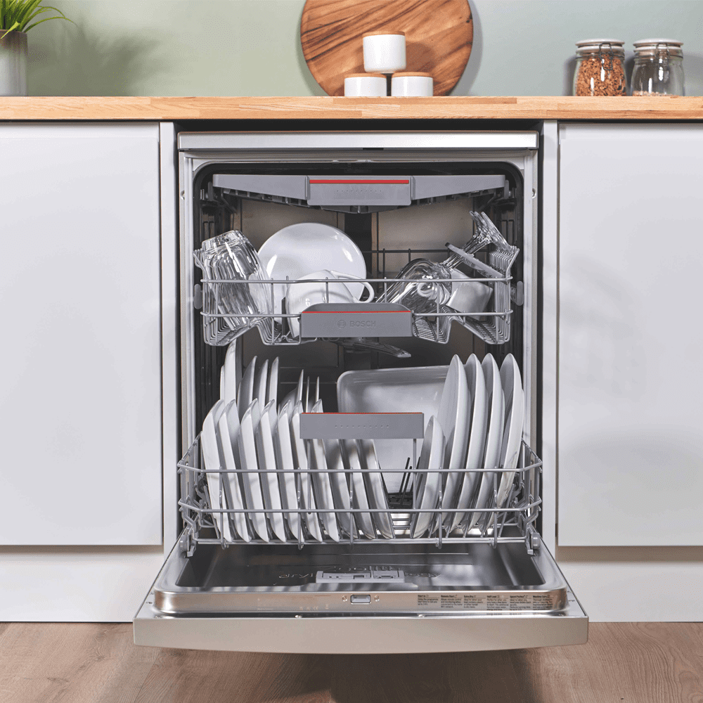 Bosch 60cm Series 6 Freestanding Dishwasher SMS6ZCI10G - Silver Bosch 60cm Series 6 Freestanding Dishwasher SMS6ZCI10G - Silver