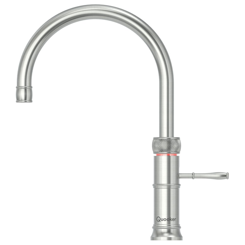 Quooker Combi Classic Fusion Round 3-in-1 Boiling Water Tap COMBI 2.2 CLASSIC FUSION ROUND SS CFNRSST - Stainless Steel Quooker Combi Classic Fusion Round 3-in-1 Boiling Water Tap COMBI 2.2 CLASSIC FUSION ROUND SS CFNRSST - Stainless Steel
