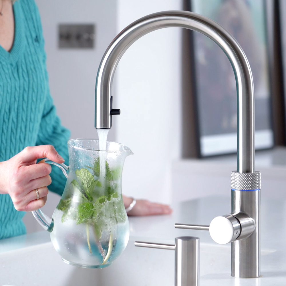 Quooker Filtered Chilled And Sparkling Water Tap Accessory CUBE - Silver Quooker Filtered Chilled And Sparkling Water Tap Accessory CUBE - Silver