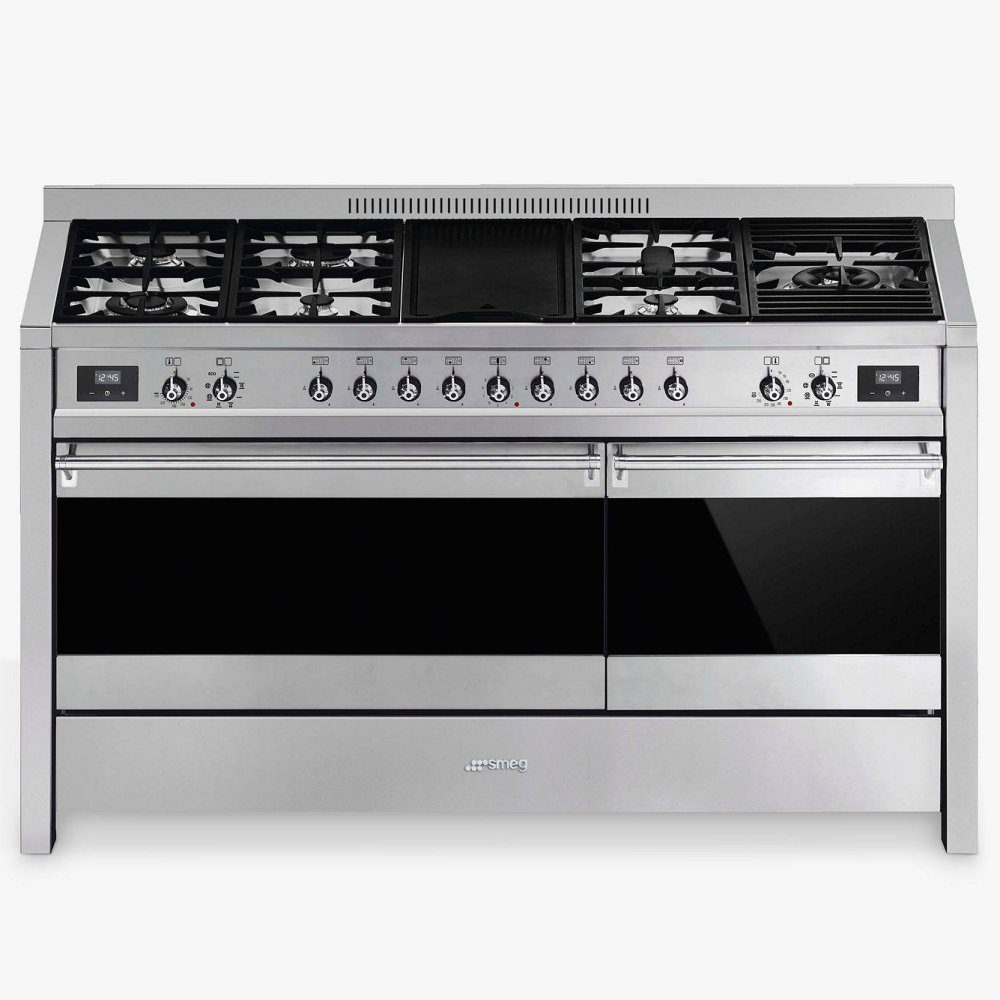 Smeg  150cm "Opera" Dual Fuel Range Cooker A5-81 - Stainless Steel