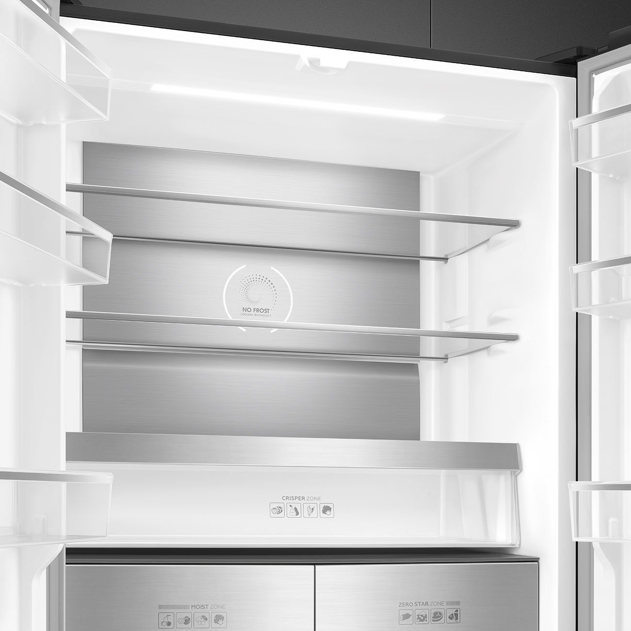 Smeg French Style 4 Door Fridge Freezer Non Ice + Water FQI60KD - Black Steel Smeg French Style 4 Door Fridge Freezer Non Ice + Water FQI60KD - Black Steel