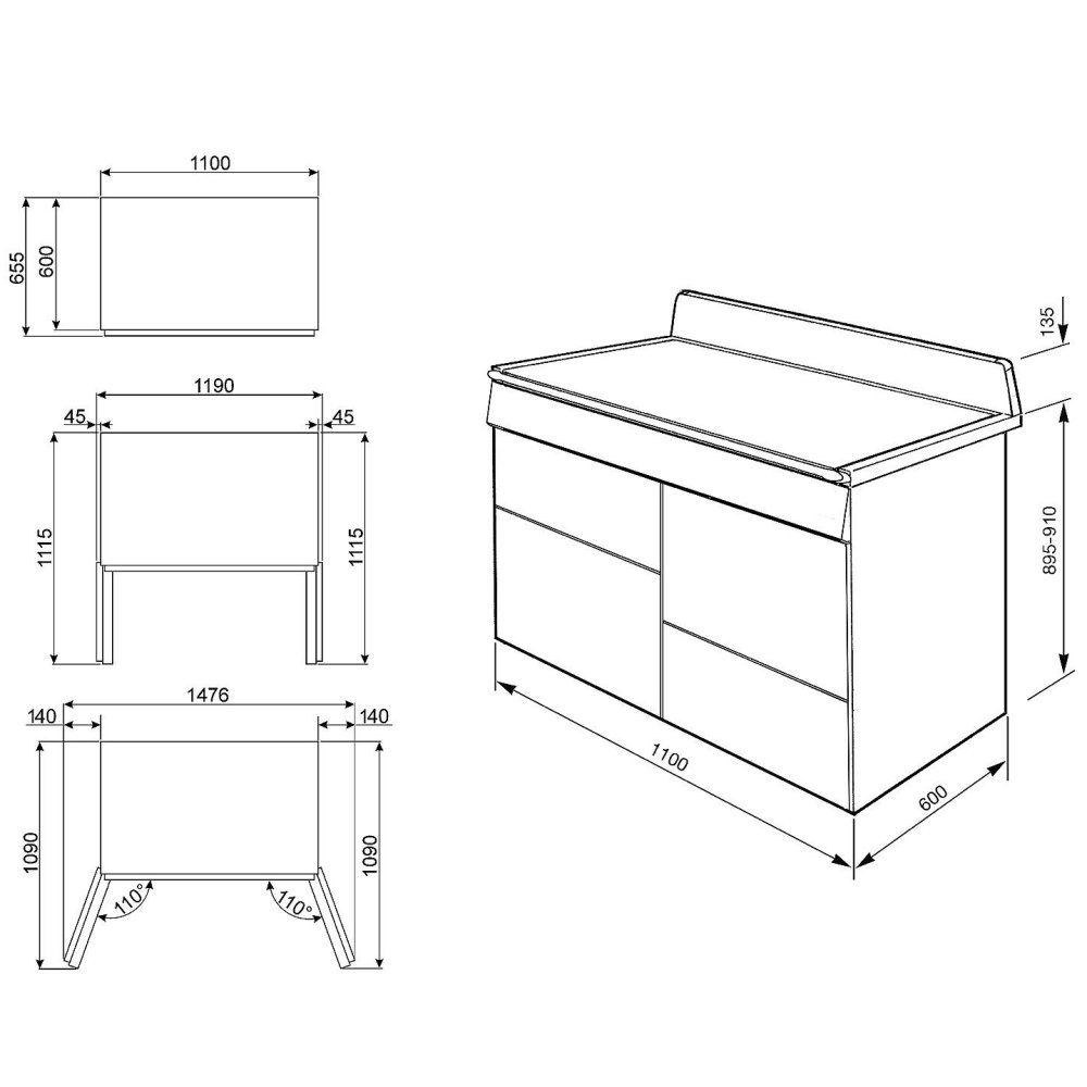 Smeg 110cm Victoria Dual Fuel Range Cooker TR4110GR - Slate Smeg 110cm Victoria Dual Fuel Range Cooker TR4110GR - Slate