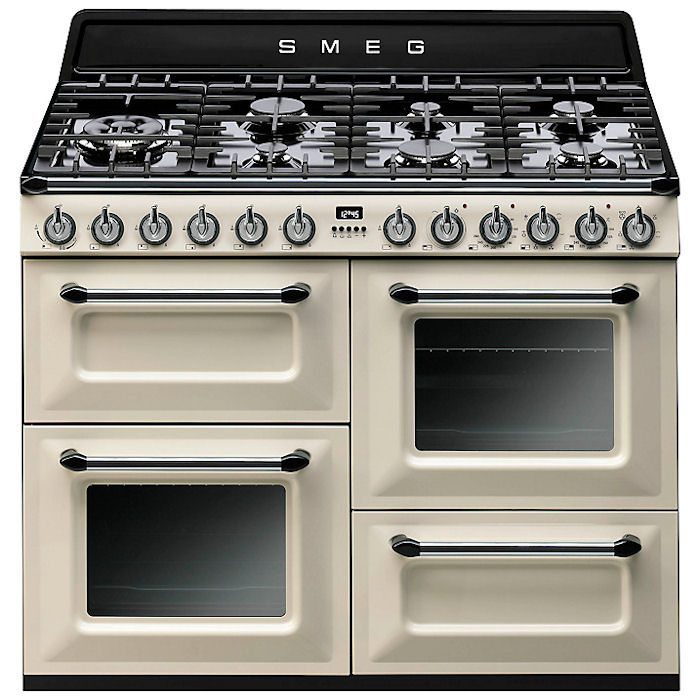 Smeg  110cm Victoria Dual Fuel Range Cooker TR4110P1 - Cream