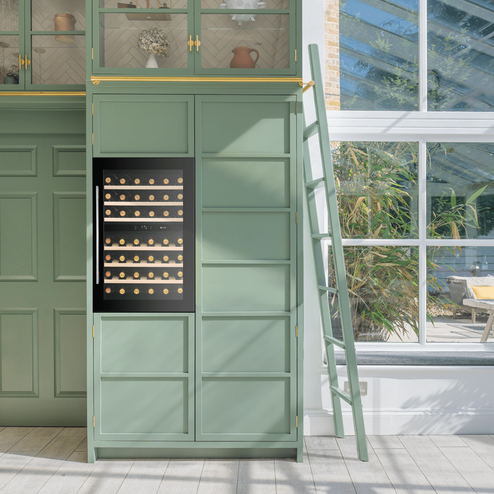 Caple 88cm Integrated In Column Dual Zone Wine Cooler WC6521BG - Black Caple 88cm Integrated In Column Dual Zone Wine Cooler WC6521BG - Black