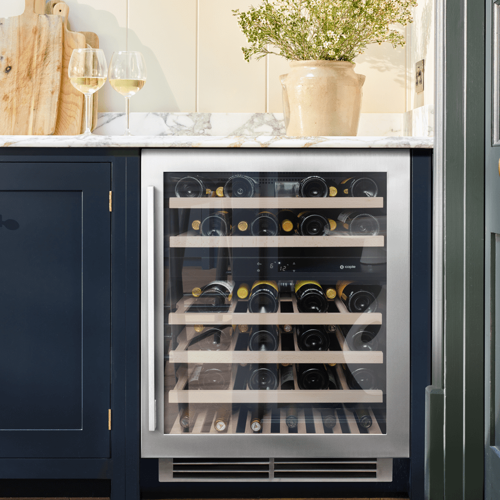 Caple 60cm Undercounter Dual Zone Wine Cooler WI6135 - Stainless Steel Caple 60cm Undercounter Dual Zone Wine Cooler WI6135 - Stainless Steel