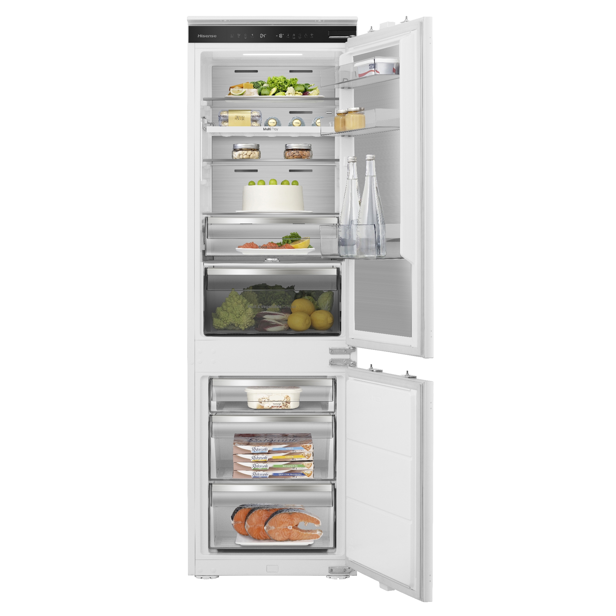 Hisense RB5B250SSWC1 Integrated 60 40 Frost Free Fridge Freezer 177cm