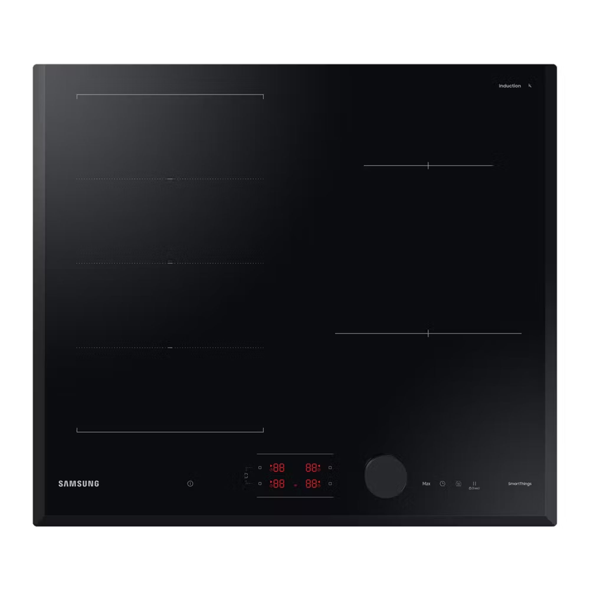 Samsung  60cm Four Zone Flex Induction Hob NZ64B6058KK - Black