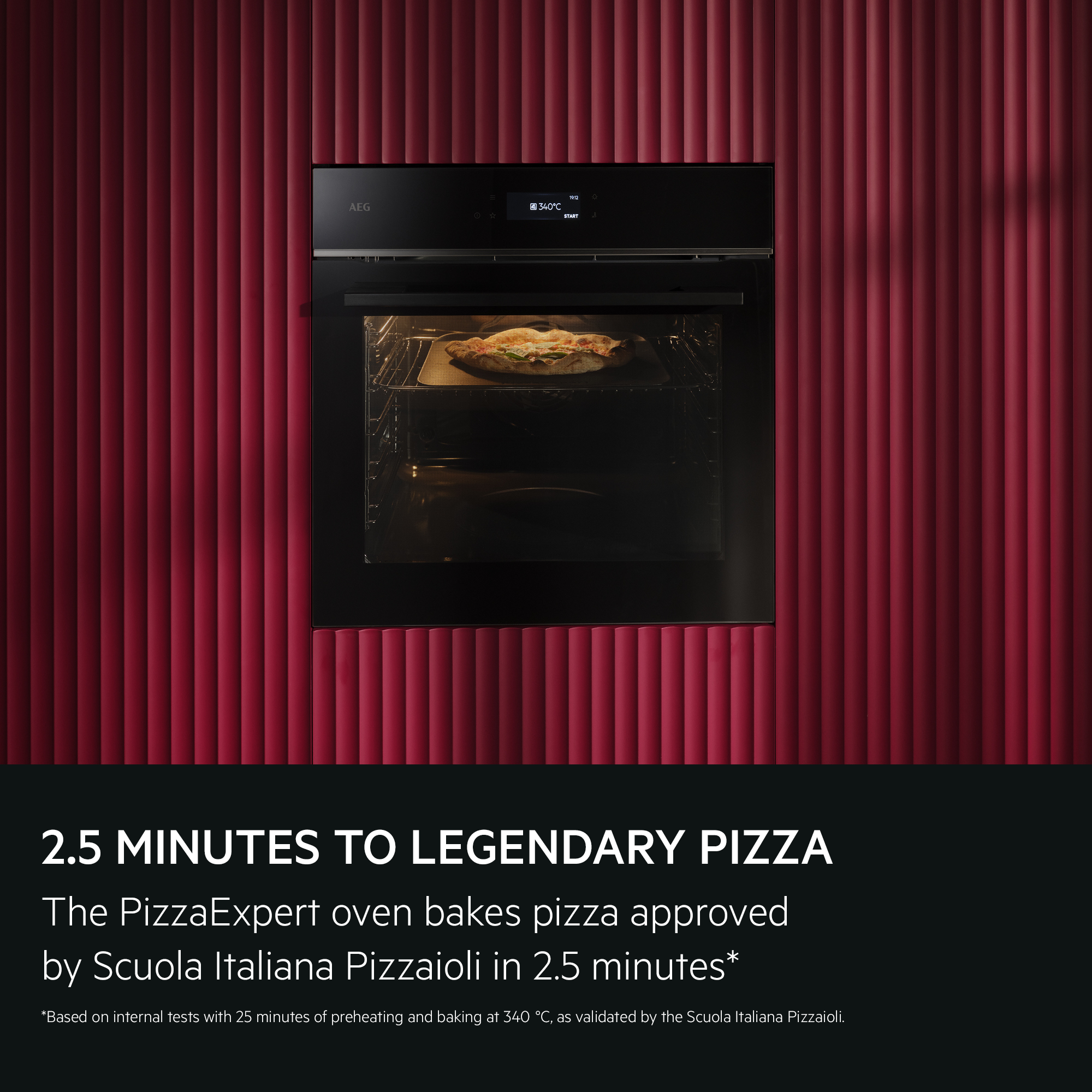 AEG 7000 PizzaExpert Exclusiv Built-In Oven, Pyrolytic Self-Cleaning, Wi-Fi Enabled GX7PB63FSB - Black AEG 7000 PizzaExpert Exclusiv Built-In Oven, Pyrolytic Self-Cleaning, Wi-Fi Enabled GX7PB63FSB - Black