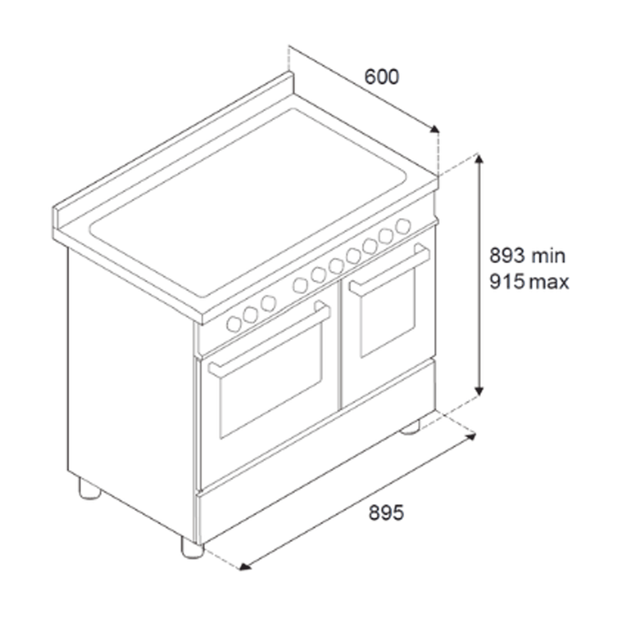 Bertazzoni 90cm Master Series Induction Range Cooker MAS95I2ENEC2 - Black Bertazzoni 90cm Master Series Induction Range Cooker MAS95I2ENEC2 - Black