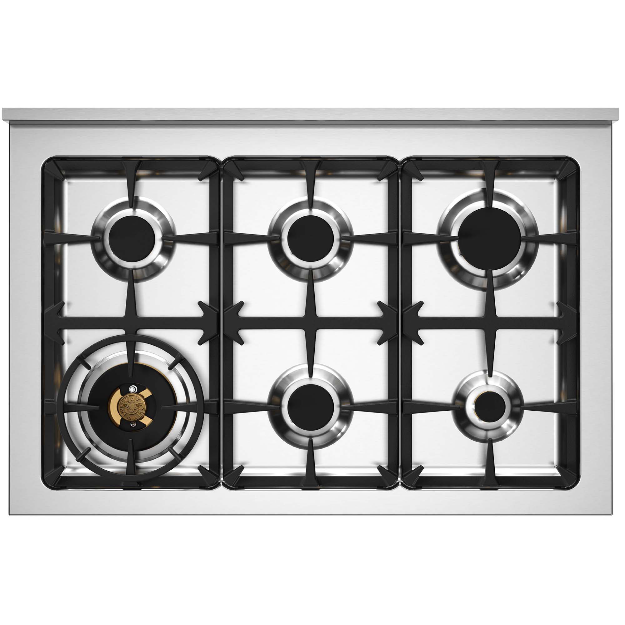 Bertazzoni 90cm Heritage Dual Fuel Range Cooker HER96L2ENET2 - Black Bertazzoni 90cm Heritage Dual Fuel Range Cooker HER96L2ENET2 - Black