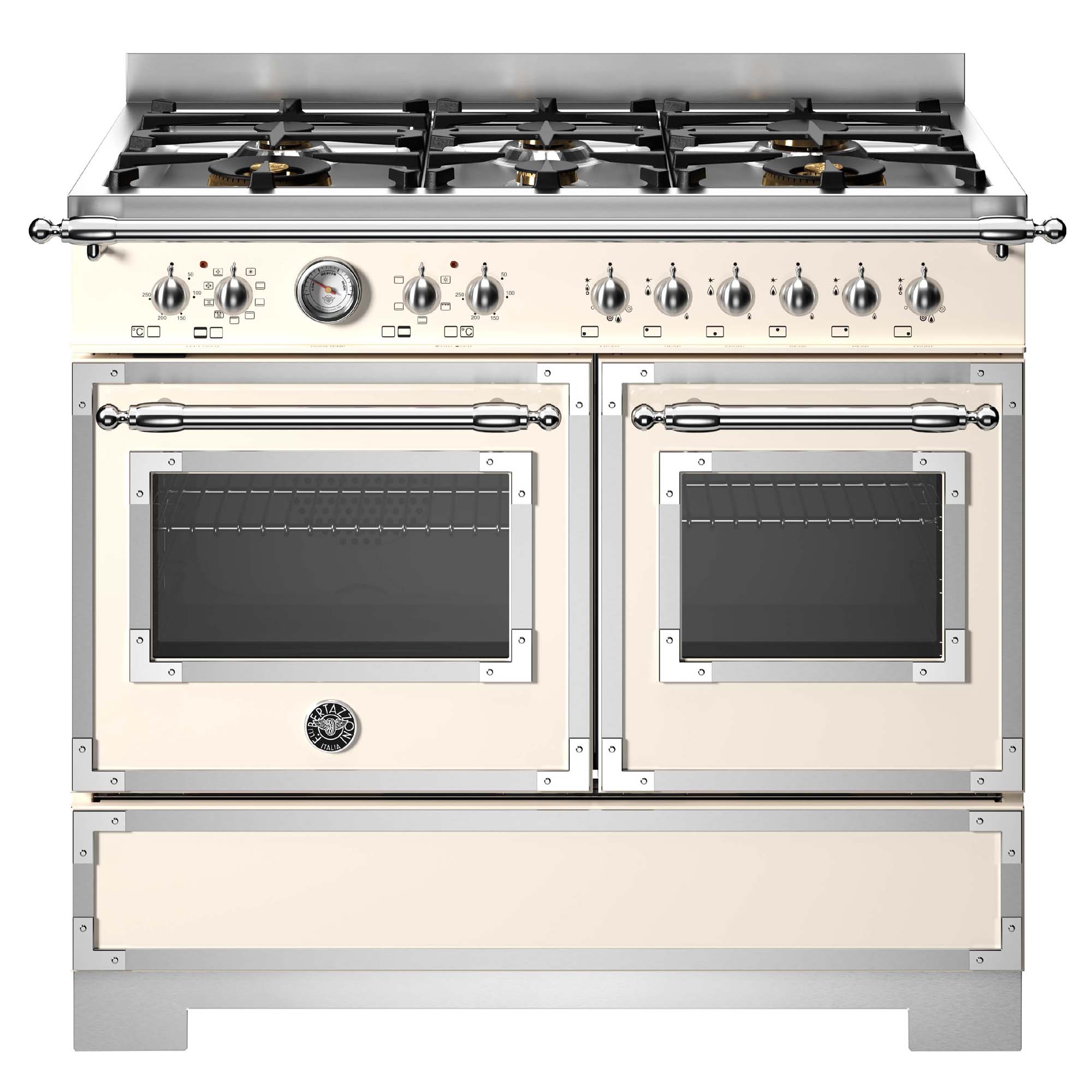 Bertazzoni  100cm Heritage Dual Fuel Range Cooker HER106L2EAVT2 - Ivory