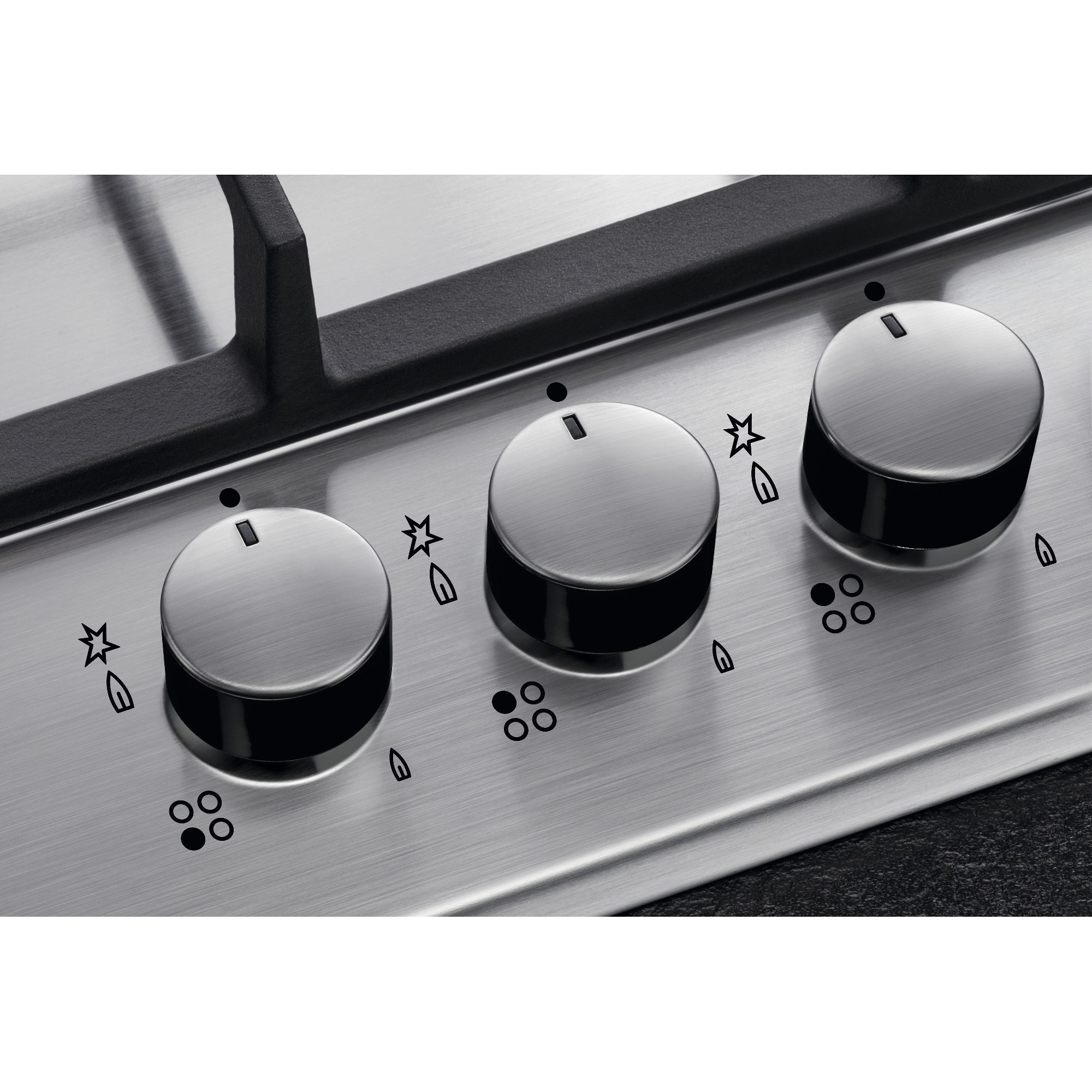 AEG 75cm Series 3000 5 Burner Gas Hob HGX75400SM - Stainless Steel AEG 75cm Series 3000 5 Burner Gas Hob HGX75400SM - Stainless Steel
