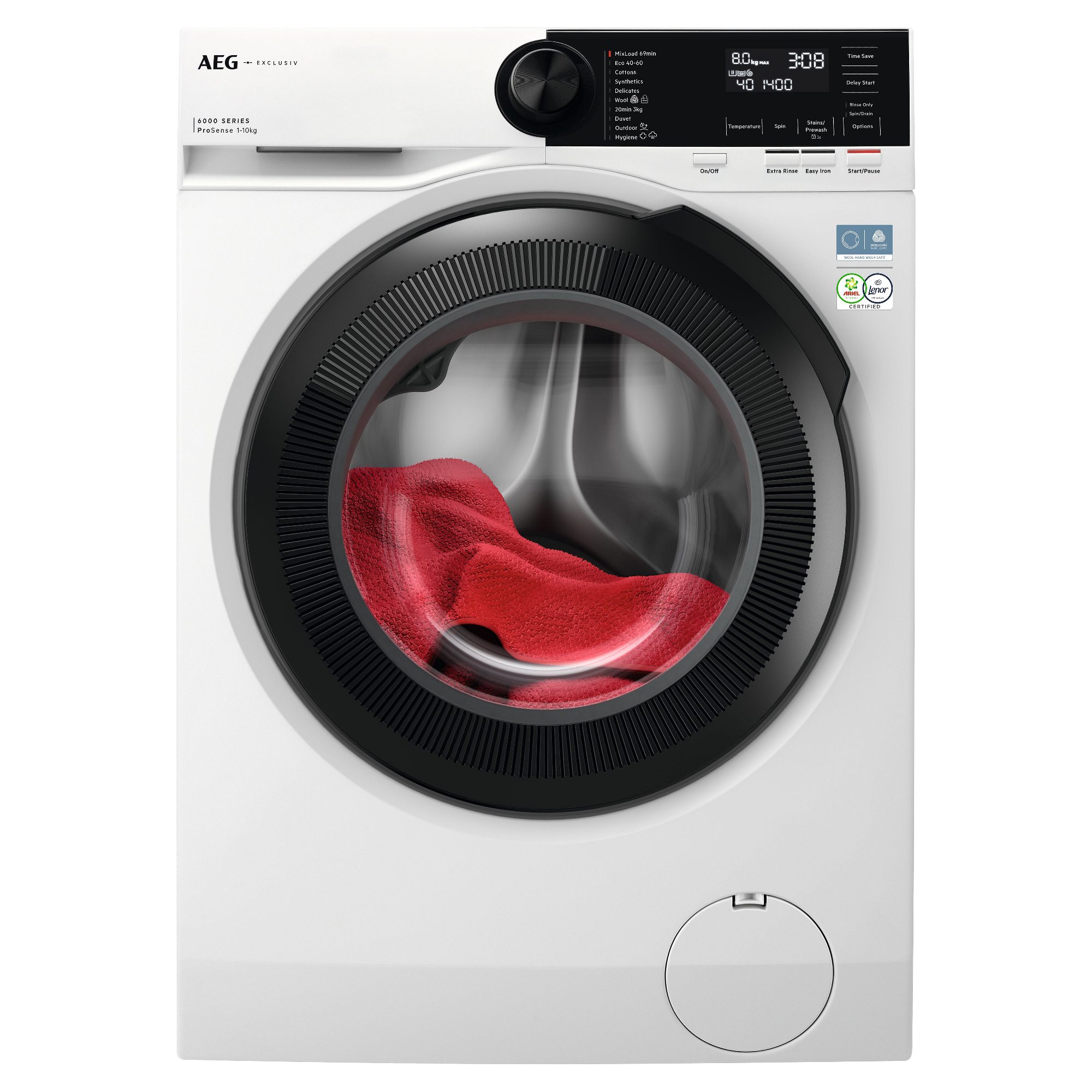 AEG  10kg Series 6000 Washing Machine 1400rpm LFR62144B - White