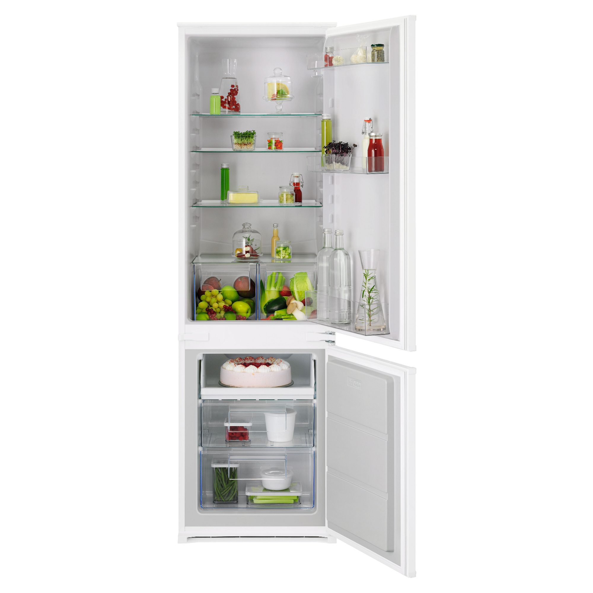 AEG 177cm Series 6000 Integrated 70/30 Low Frost Fridge Freezer NSC6L18ZES