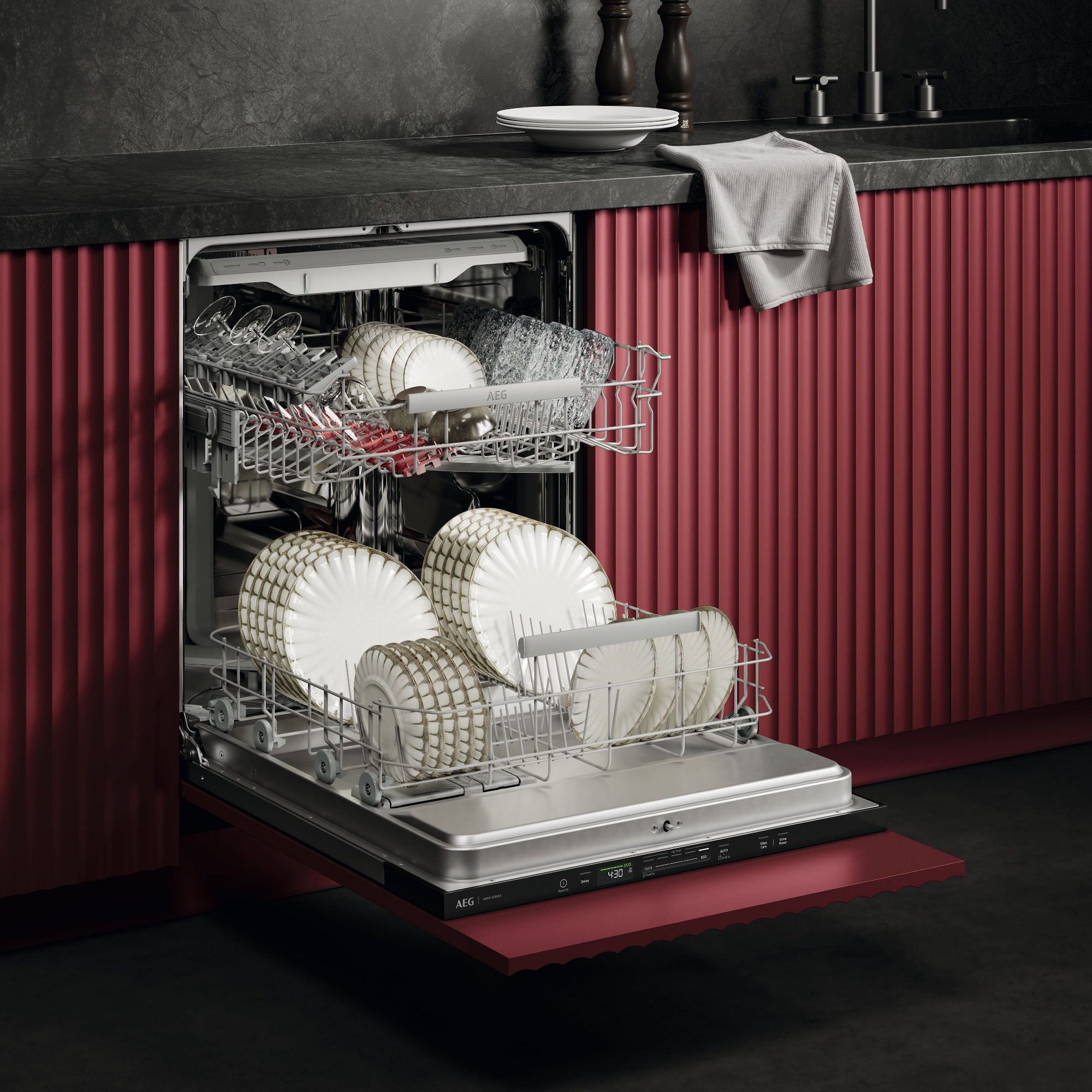 AEG 60cm Series 5000 Fully Integrated Dishwasher GI5200C2SU AEG 60cm Series 5000 Fully Integrated Dishwasher GI5200C2SU