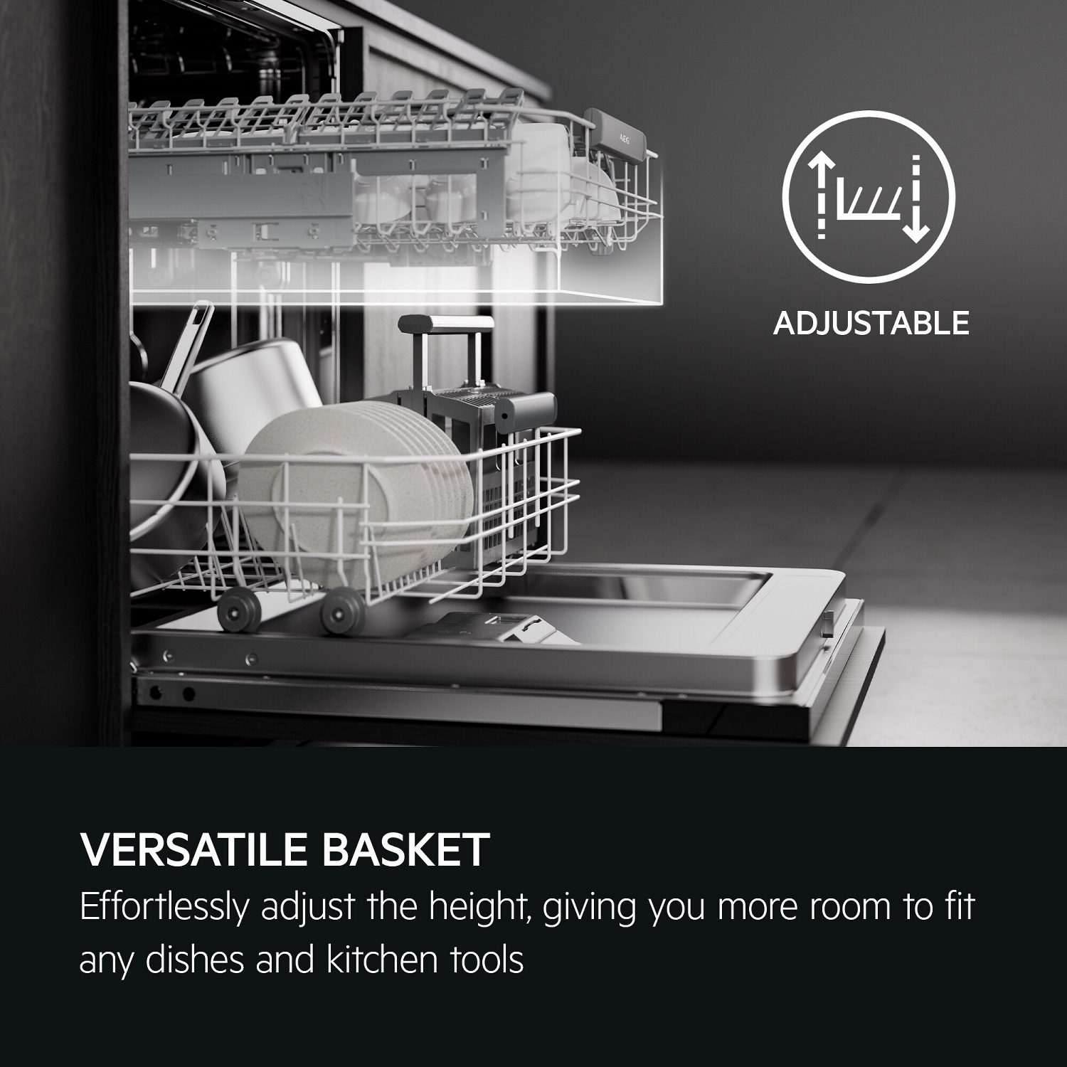 AEG 60cm Series 5000 Fully Integrated Dishwasher GI5200C2SU AEG 60cm Series 5000 Fully Integrated Dishwasher GI5200C2SU