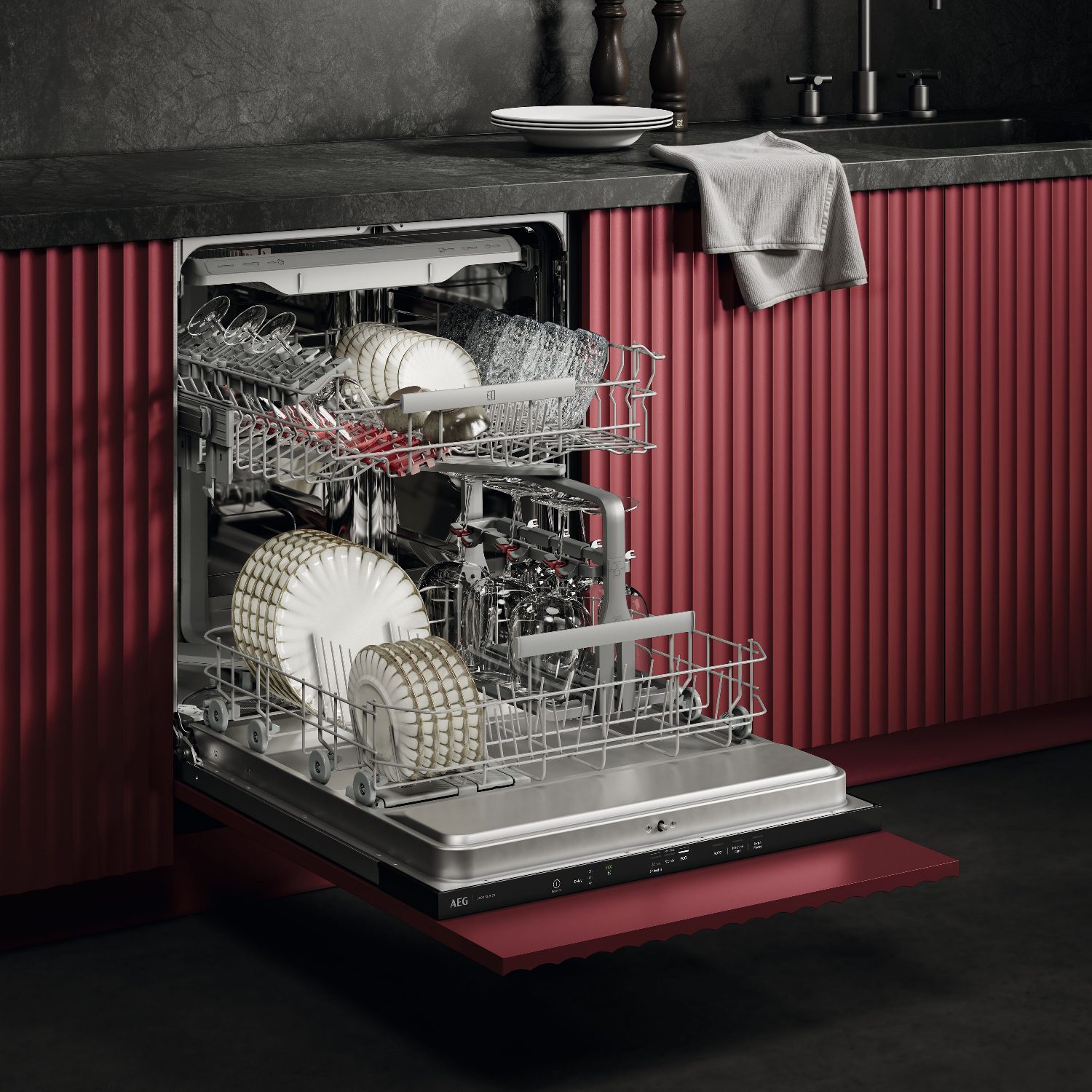 AEG 60cm Series 6000 Fully Integrated Dishwasher GI6200B2TU AEG 60cm Series 6000 Fully Integrated Dishwasher GI6200B2TU