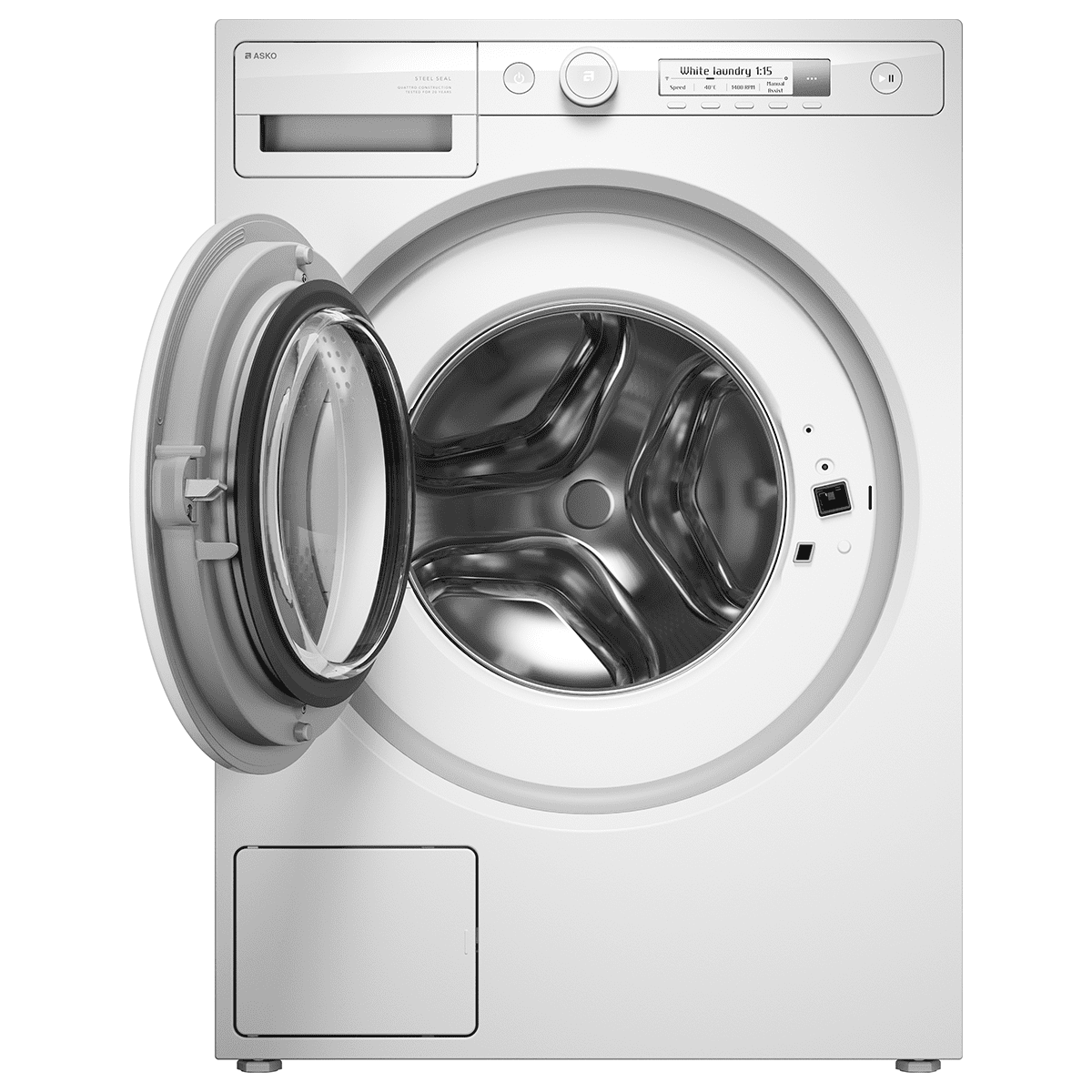 Asko 9Kg Steel Seal Washing Machine 1400Rpm W1094W.UK - White Asko 9Kg Steel Seal Washing Machine 1400Rpm W1094W.UK - White