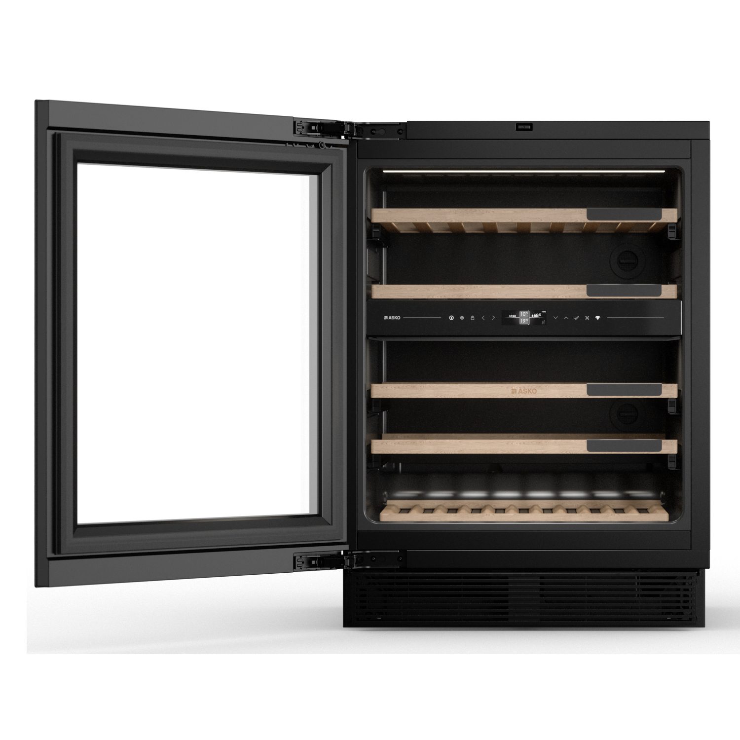 Asko 60cm Freestanding Undercounter Dual Zone Wine Cooler WCN25842G - Black Asko 60cm Freestanding Undercounter Dual Zone Wine Cooler WCN25842G - Black