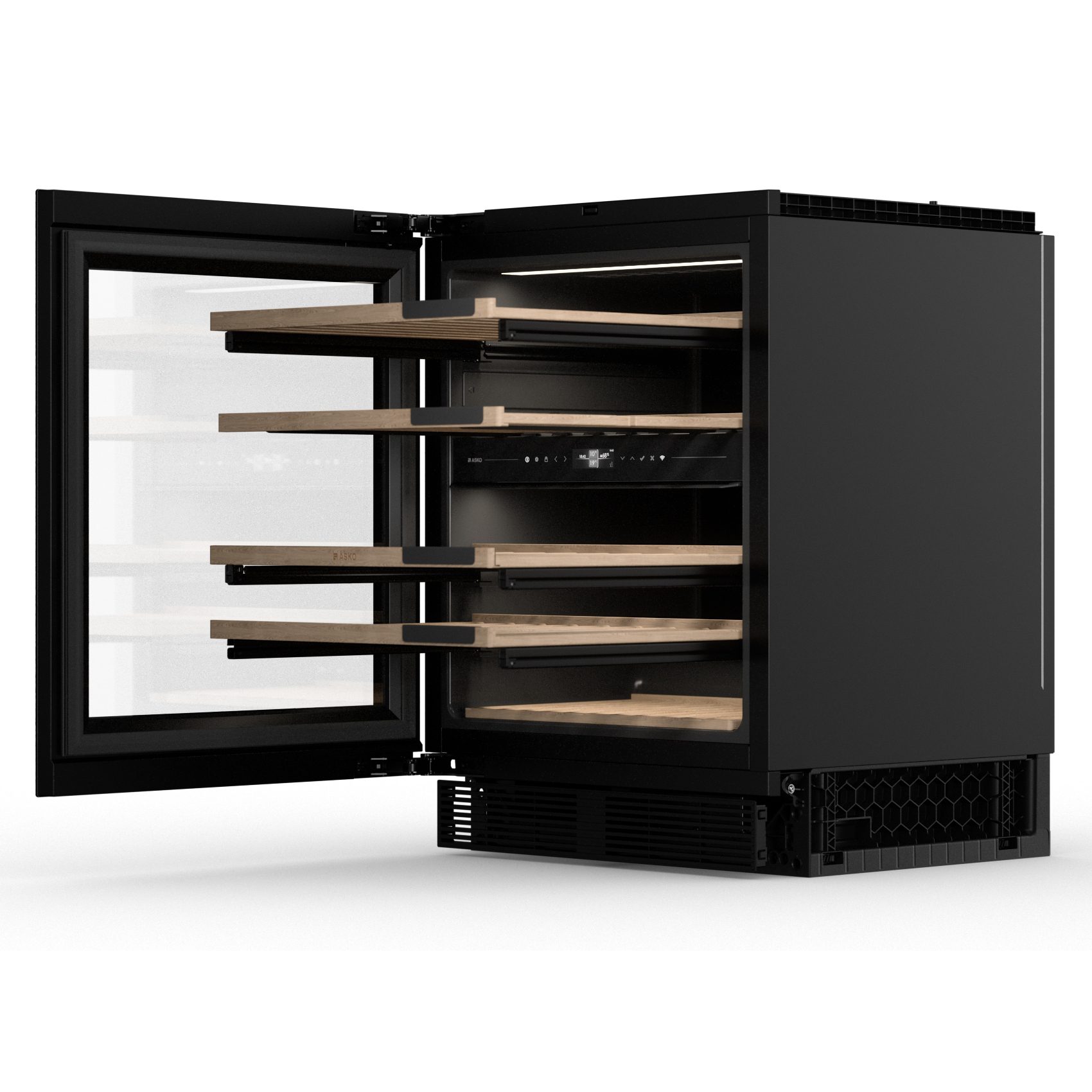 Asko 60cm Freestanding Undercounter Dual Zone Wine Cooler WCN25842G - Black Asko 60cm Freestanding Undercounter Dual Zone Wine Cooler WCN25842G - Black