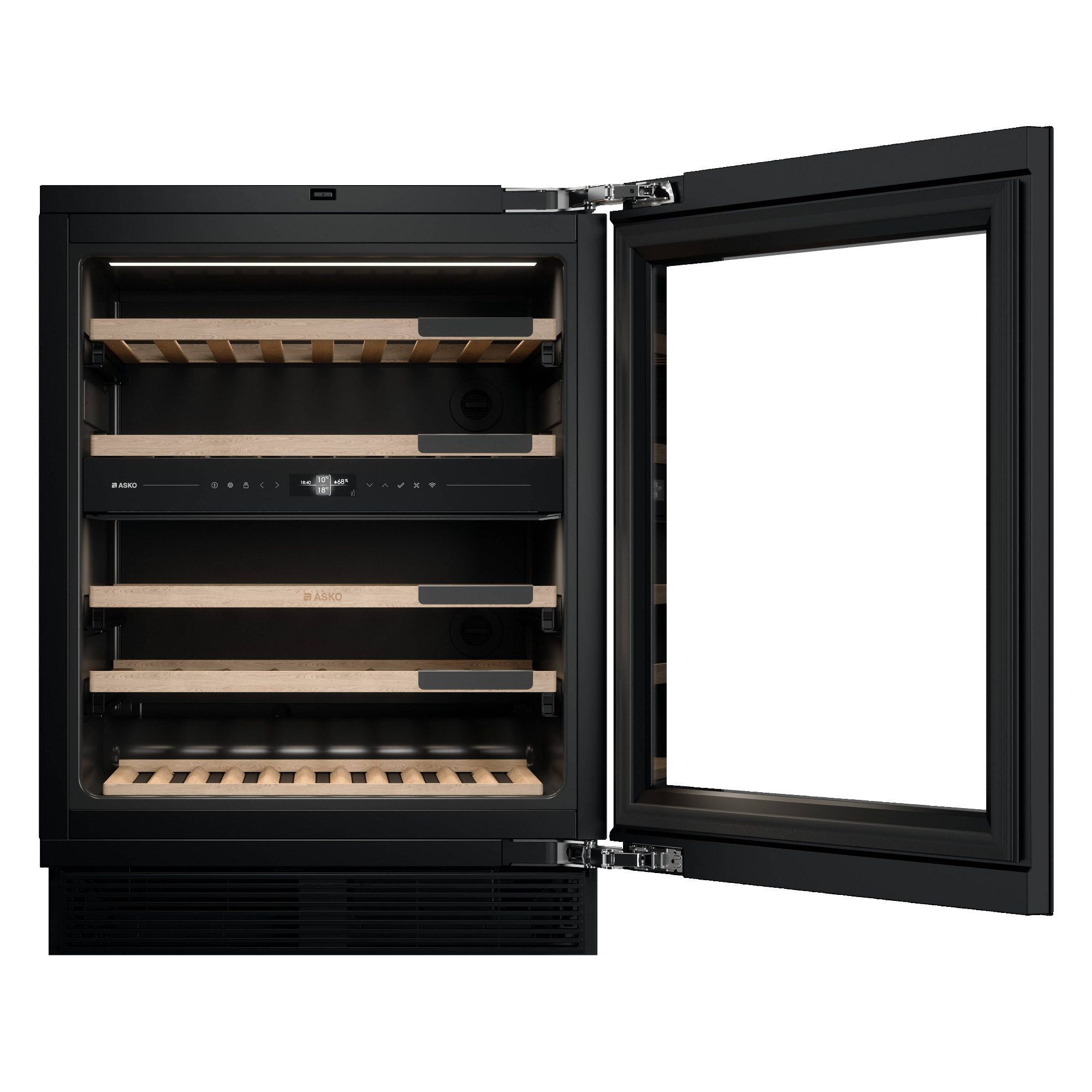Asko 60cm Freestanding Undercounter Dual Zone Wine Cooler WCN25842G - Black Asko 60cm Freestanding Undercounter Dual Zone Wine Cooler WCN25842G - Black