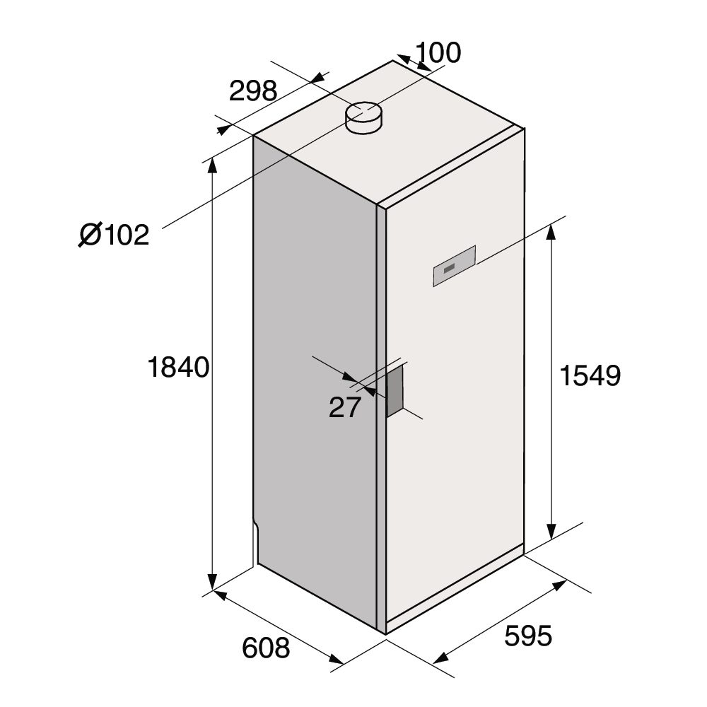 Asko Freestanding Vented Drying Cabinet DC7784V.G.UK - Graphite Asko Freestanding Vented Drying Cabinet DC7784V.G.UK - Graphite