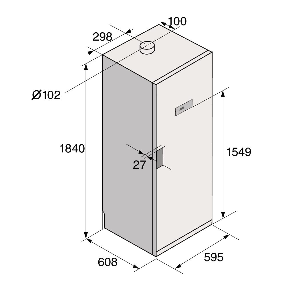 Asko Freestanding Vented Drying Cabinet DC7784V.W.UK - White Asko Freestanding Vented Drying Cabinet DC7784V.W.UK - White