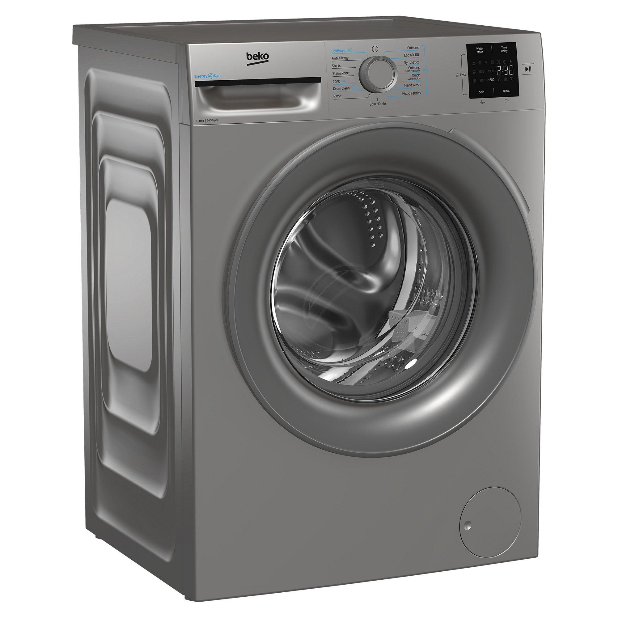 Beko 8kg Washing Machine 1400rpm BMN3WT3841S - Silver Beko 8kg Washing Machine 1400rpm BMN3WT3841S - Silver