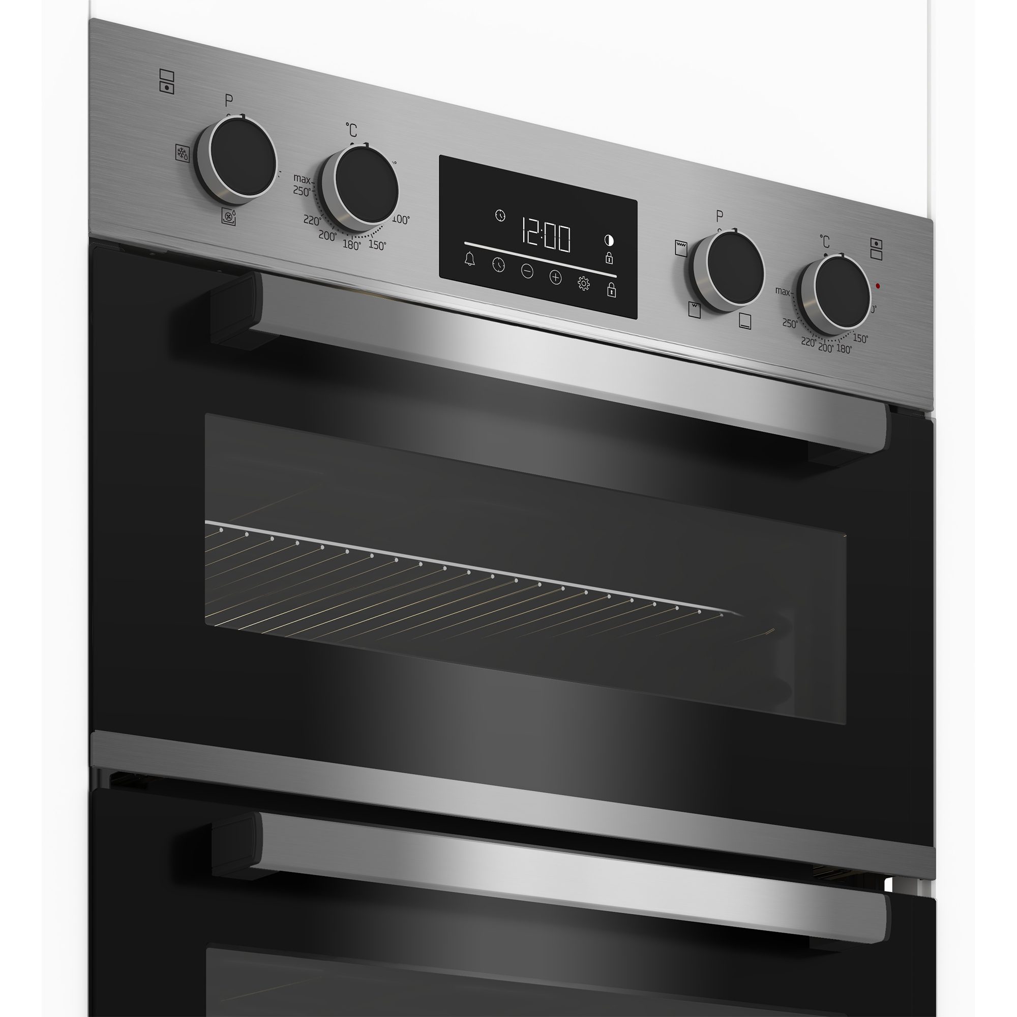 Beko Built In Electric Double Oven CDFY22309X - Stainless Steel Beko Built In Electric Double Oven CDFY22309X - Stainless Steel