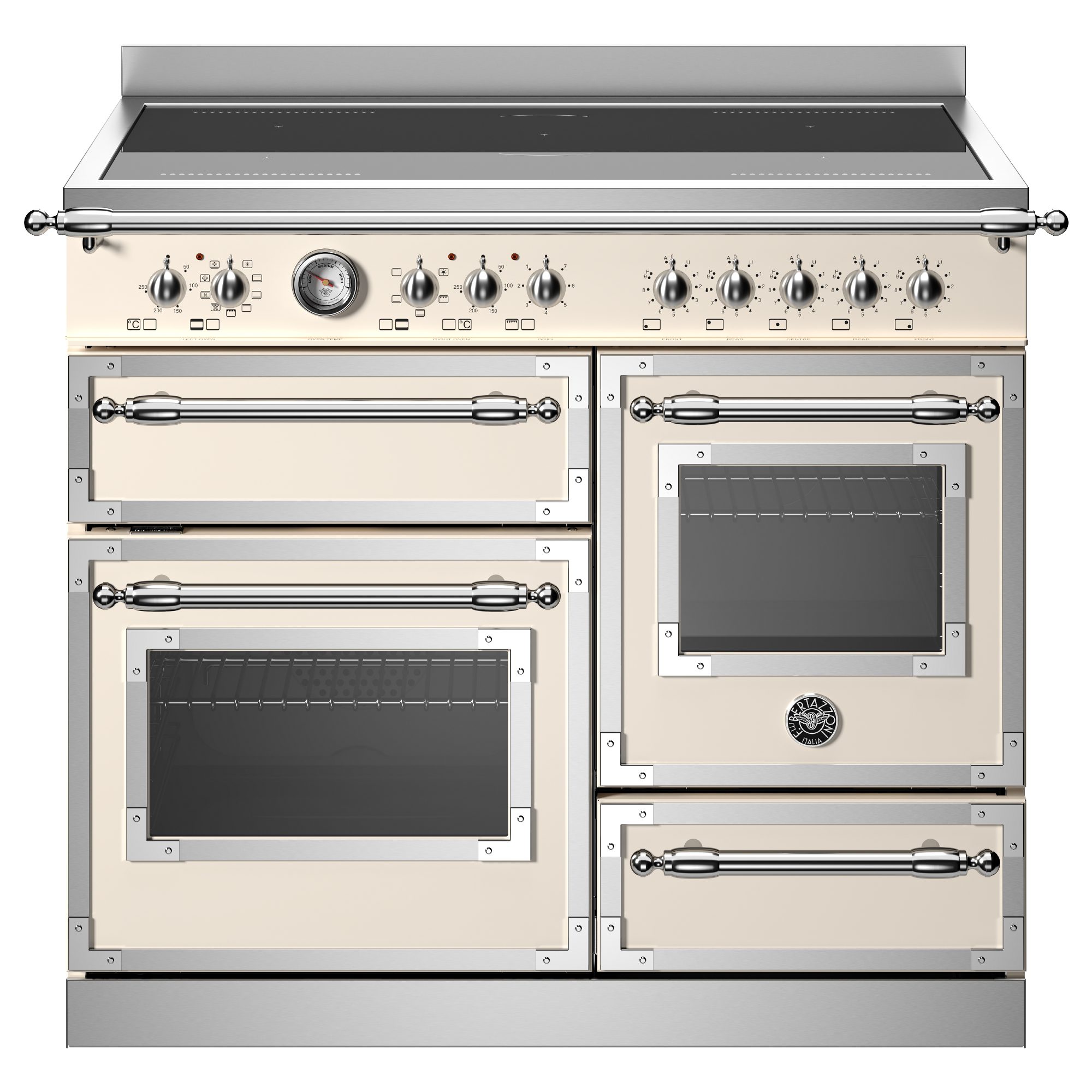 Bertazzoni  100cm Heritage XG Induction Range Cooker HER105I3EAVT2 - Ivory