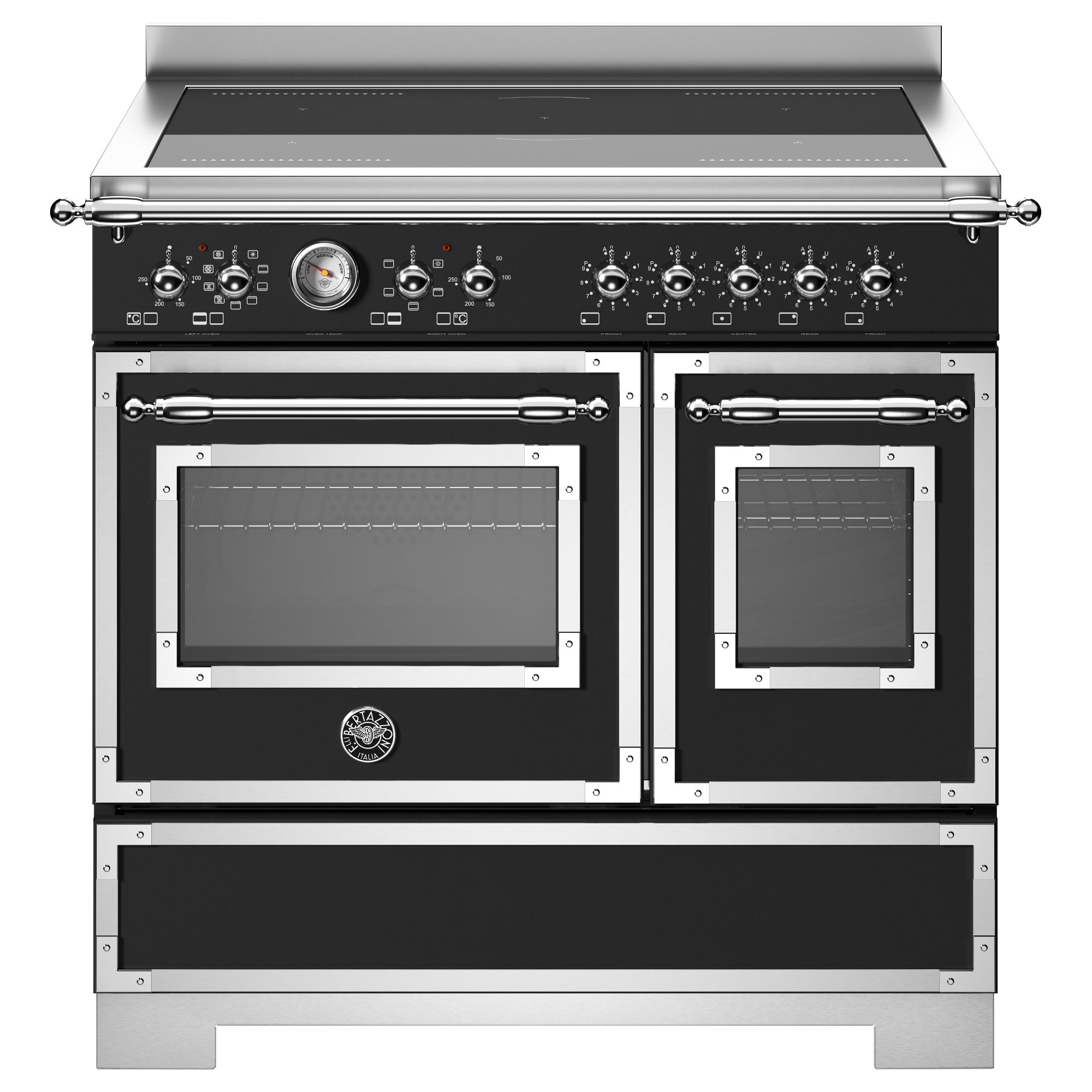 Bertazzoni  90cm Heritage Induction Range Cooker HER95I2ENET2 - Black