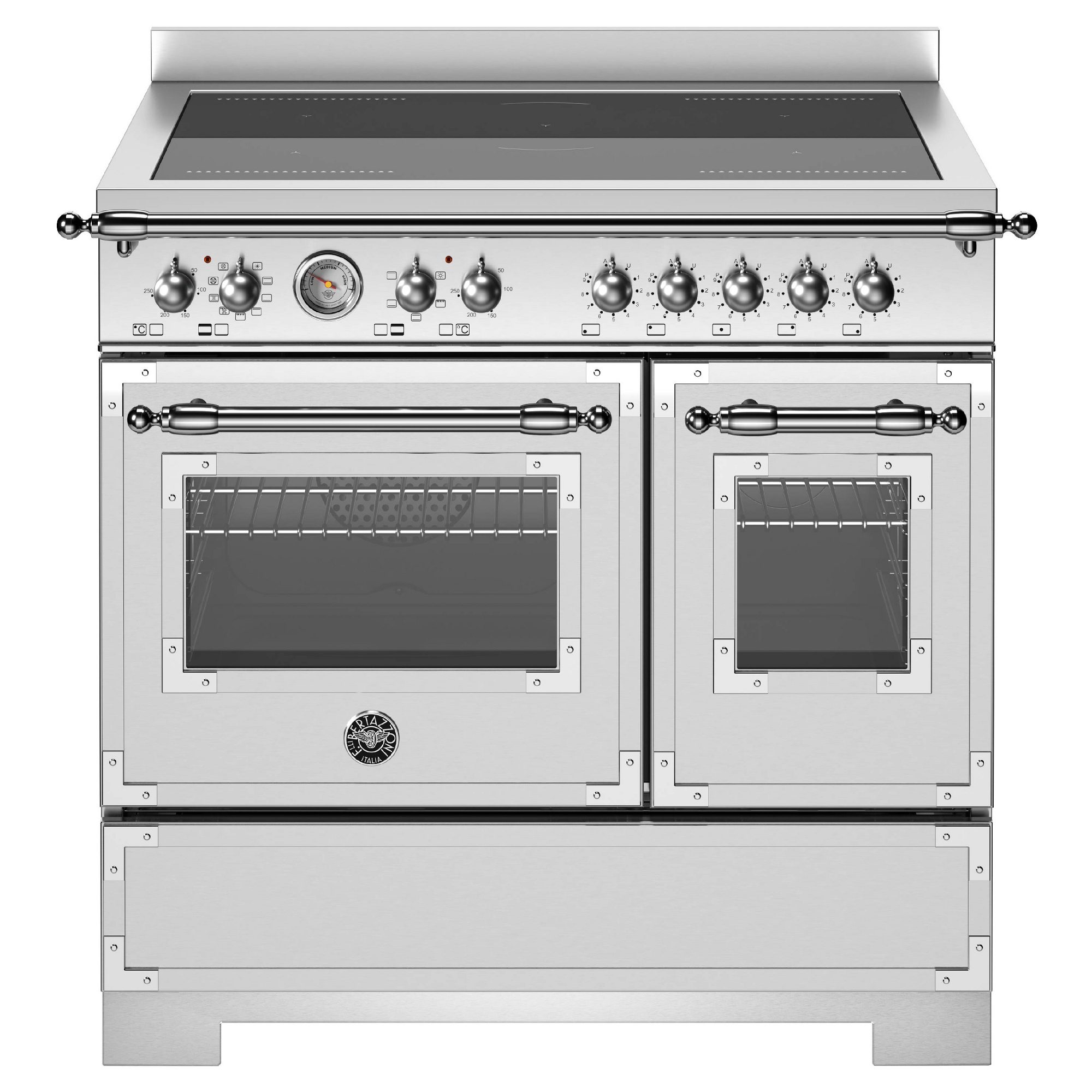 Bertazzoni  90cm Heritage Induction Range Cooker HER95I2EXT2 - Stainless Steel