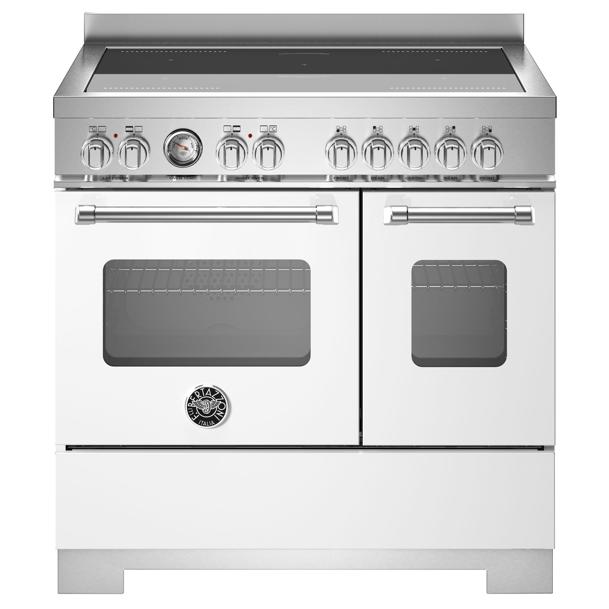 Bertazzoni  90cm Master Series Induction Range Cooker MAS95I2EBIC2 - White