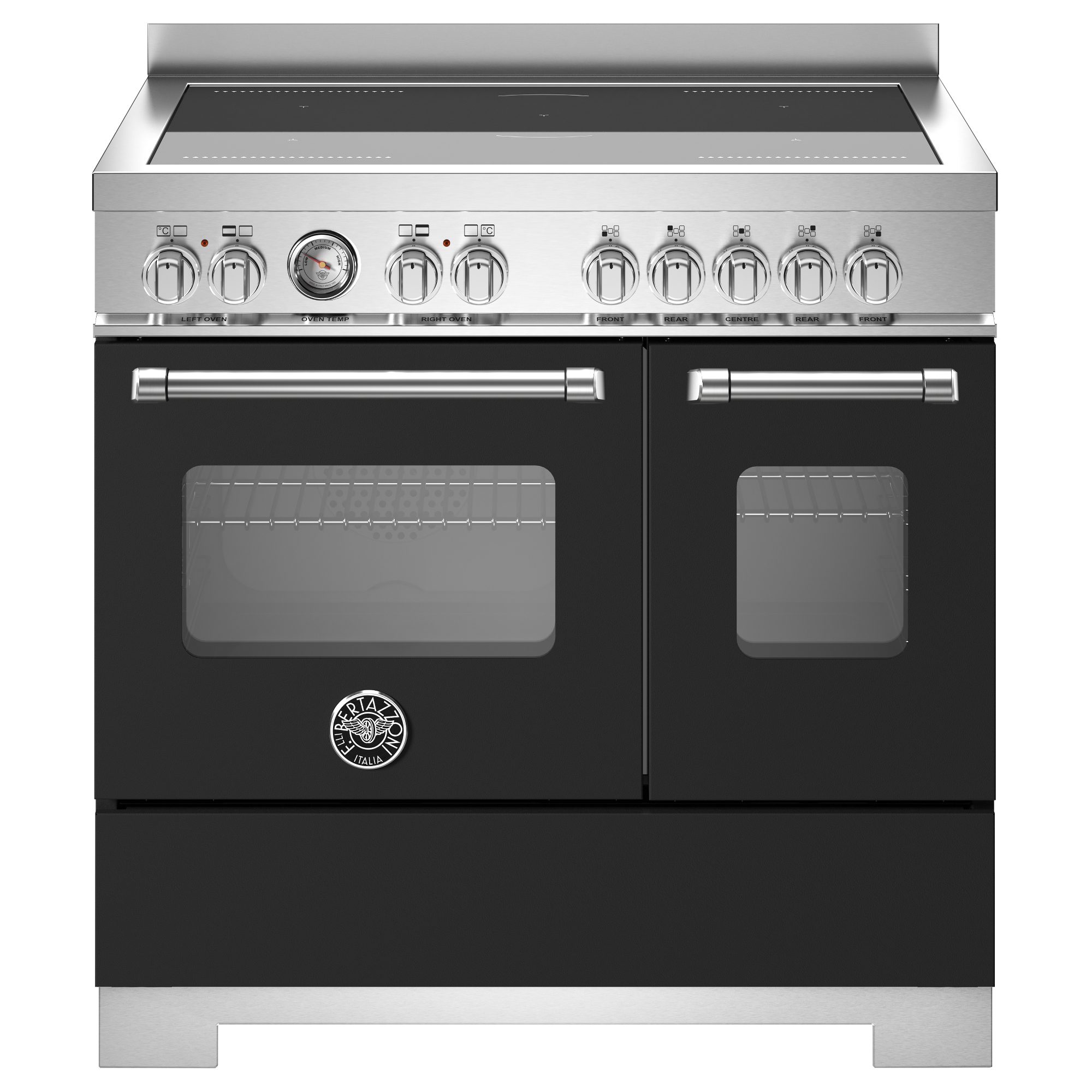 Bertazzoni  90cm Master Series Induction Range Cooker MAS95I2ENEC2 - Black