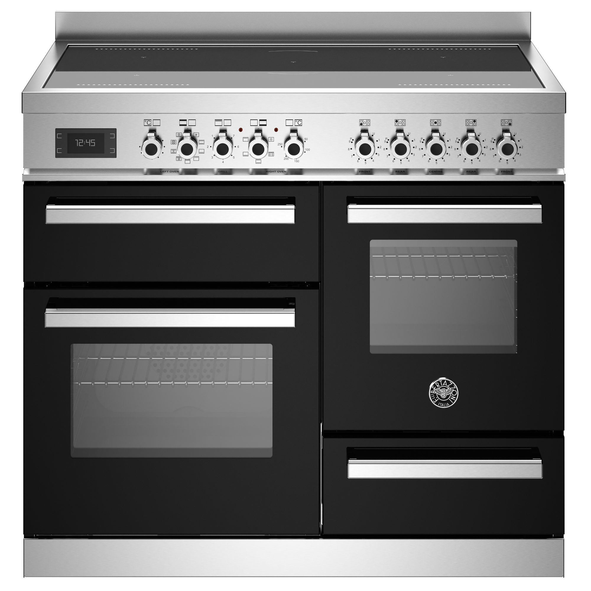Bertazzoni  100cm Professional XG Induction Range Cooker PRO105I3ENET2 - Black