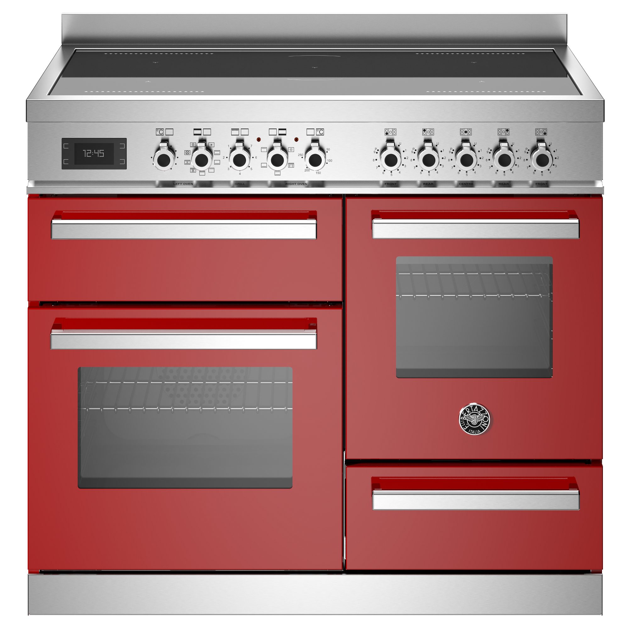 Bertazzoni  100cm Professional XG Induction Range Cooker PRO105I3EROT2 - Red