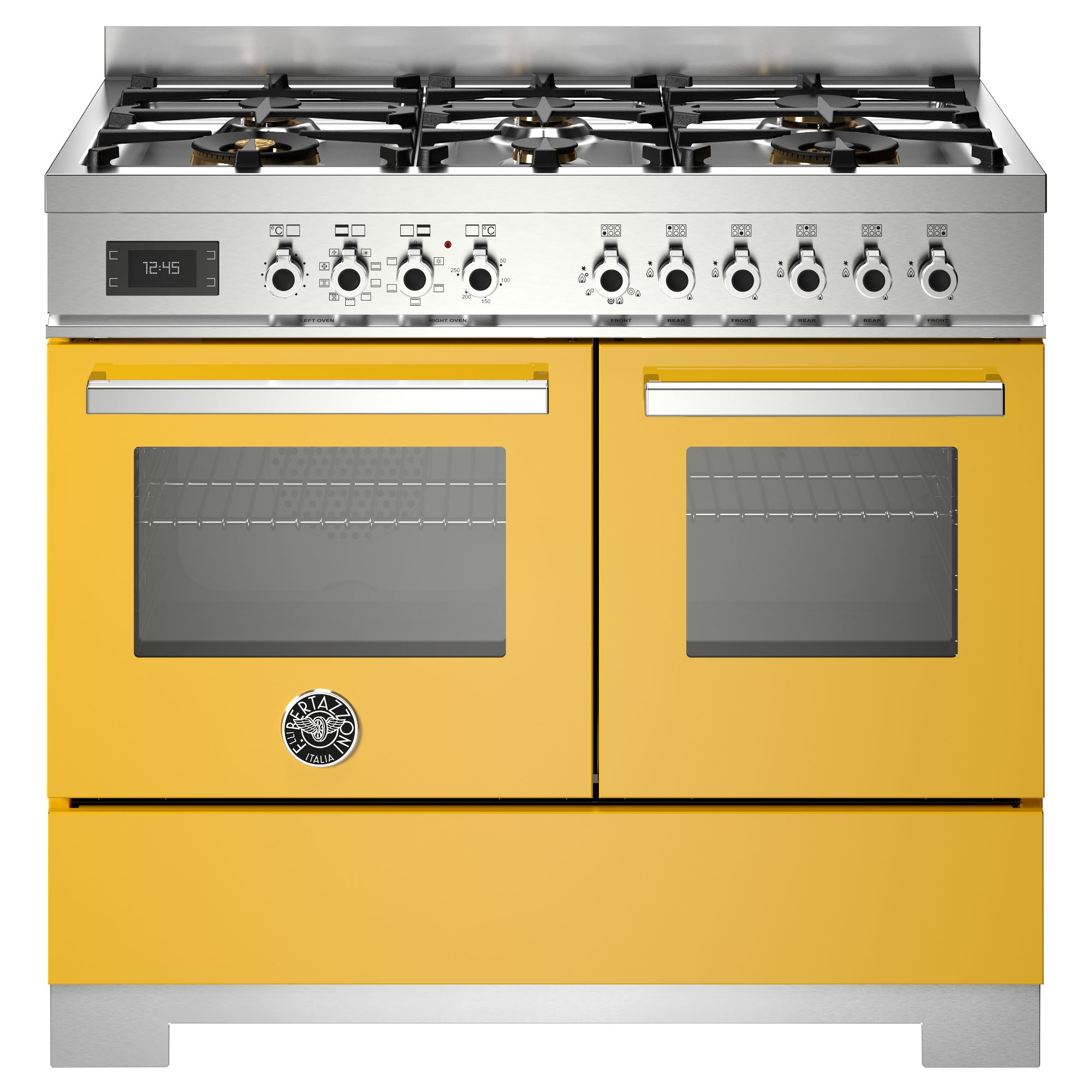 Bertazzoni  100cm Professional Dual Fuel Range Cooker PRO106L2EGIT2 - Yellow