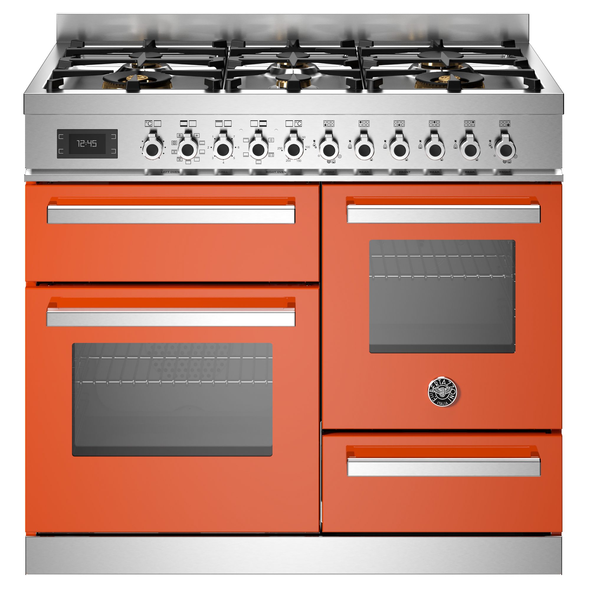 Bertazzoni  100cm Professional XG Dual Fuel Range Cooker PRO106L3EART2 - Orange