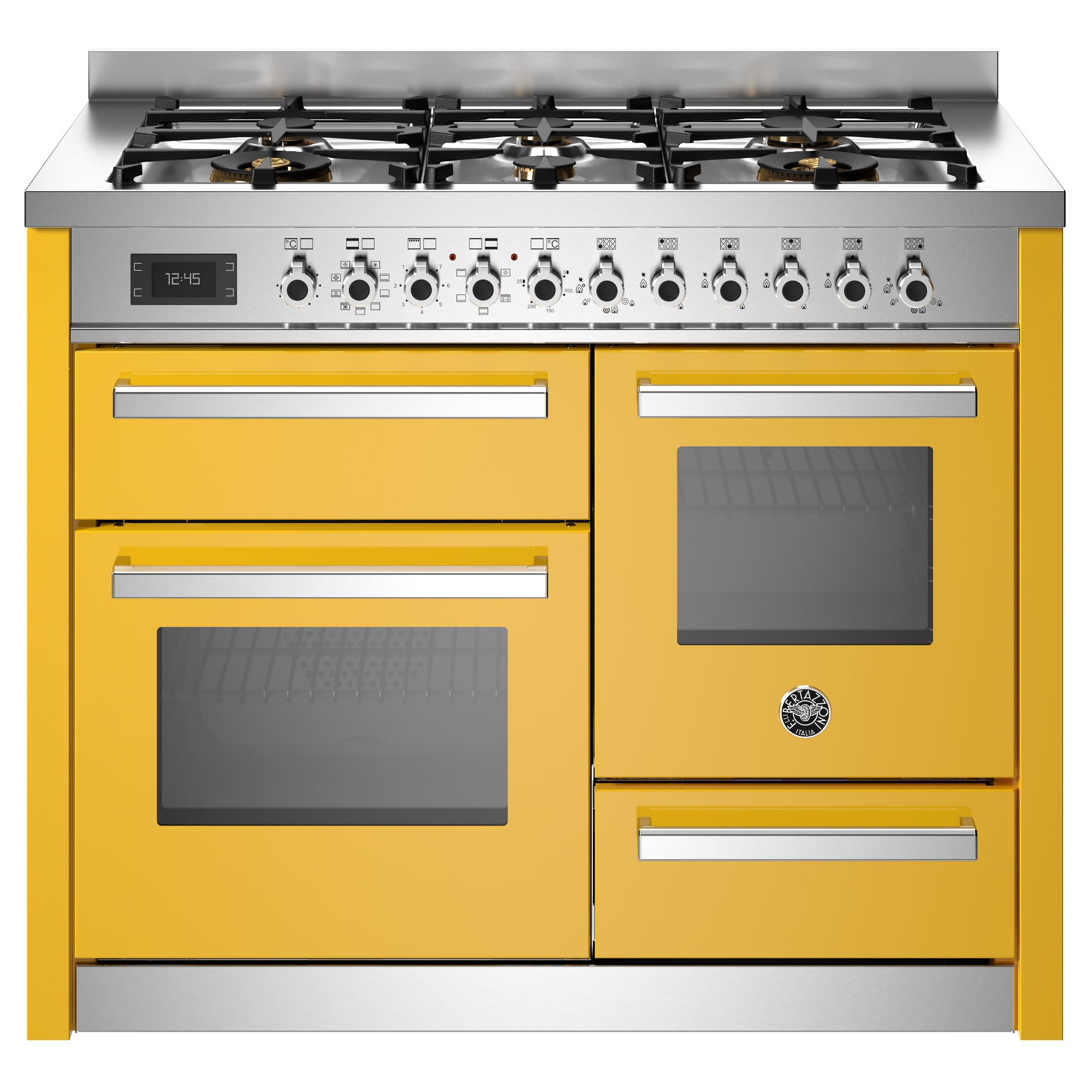 Bertazzoni  110cm Professional XG Dual Fuel Range Cooker PRO116L3EGIT2 - Yellow