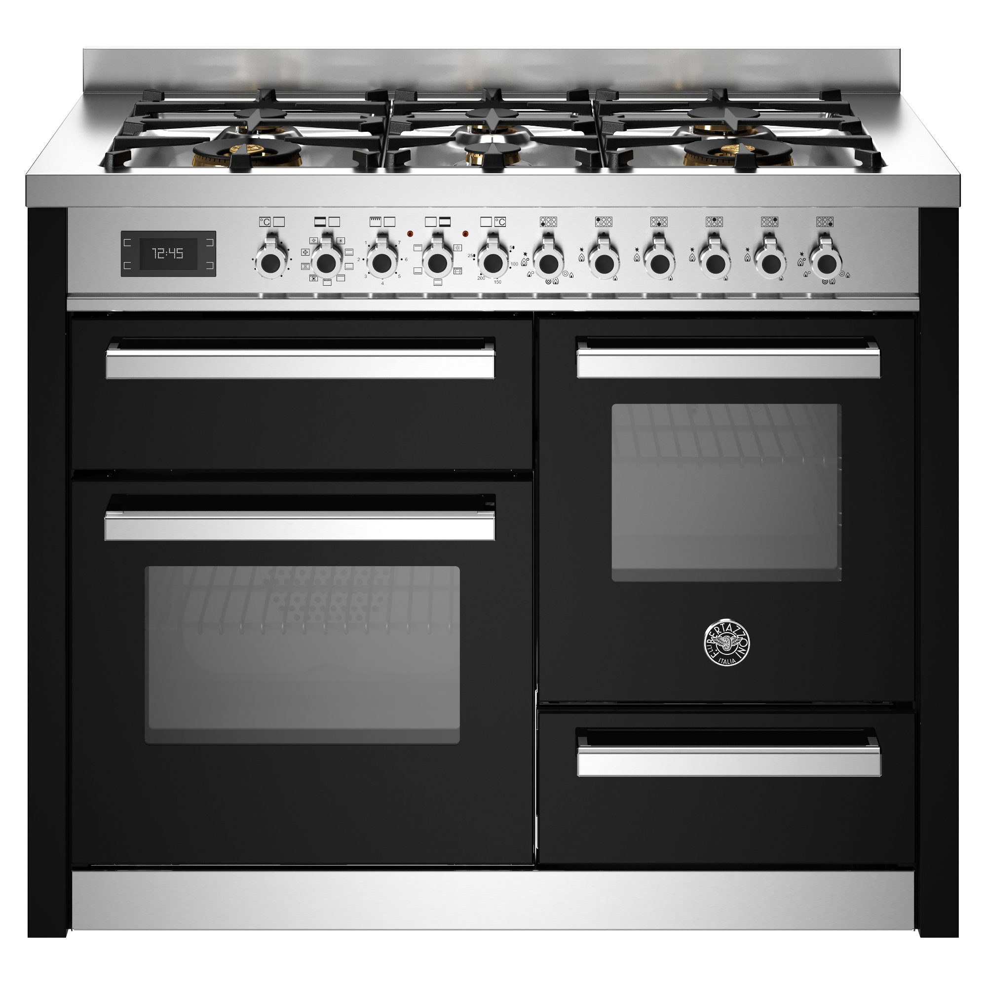 Bertazzoni  110cm Professional XG Dual Fuel Range Cooker PRO116L3ENET2 - Black