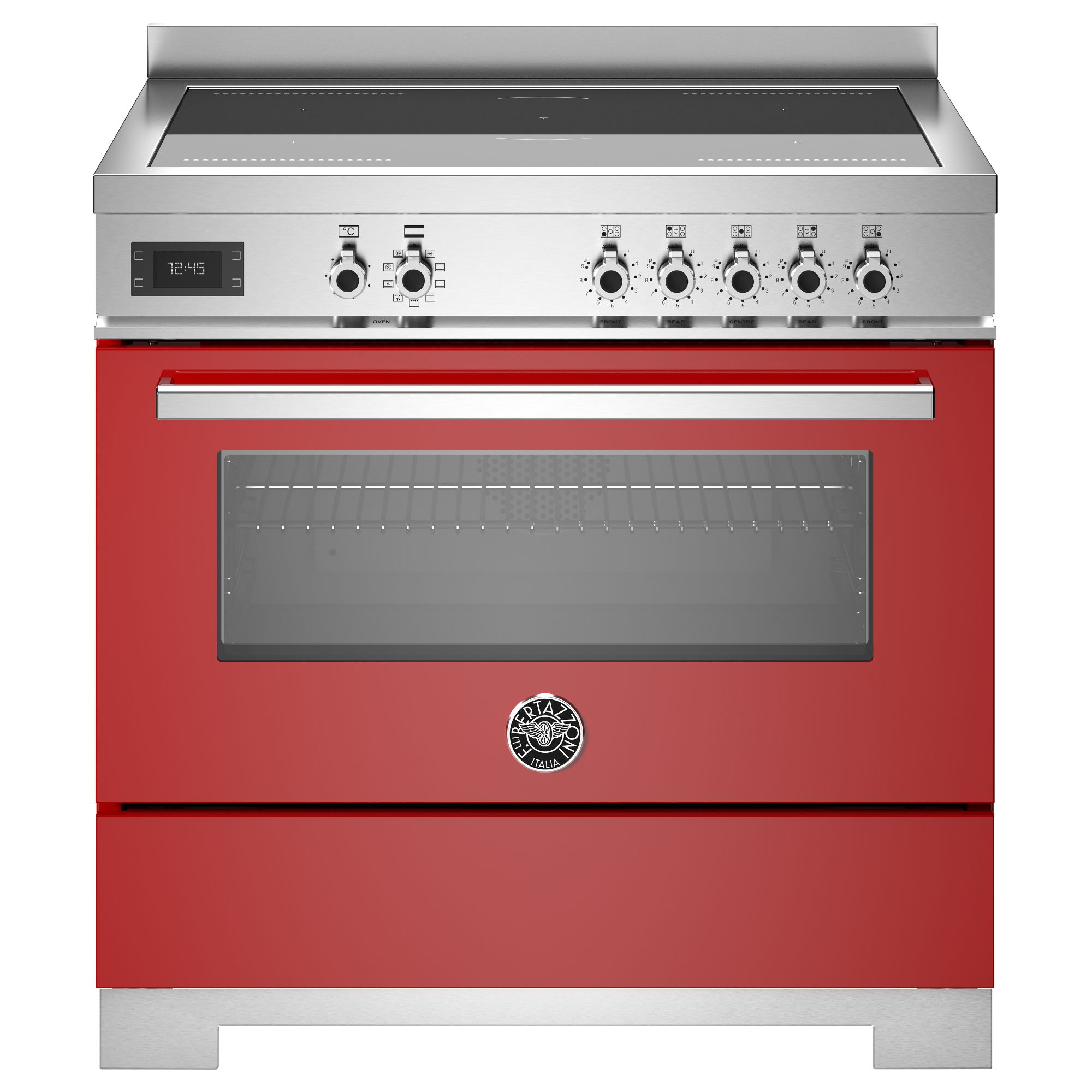 Bertazzoni  90cm Professional Induction Range Cooker PRO95I1EROT2 - Red
