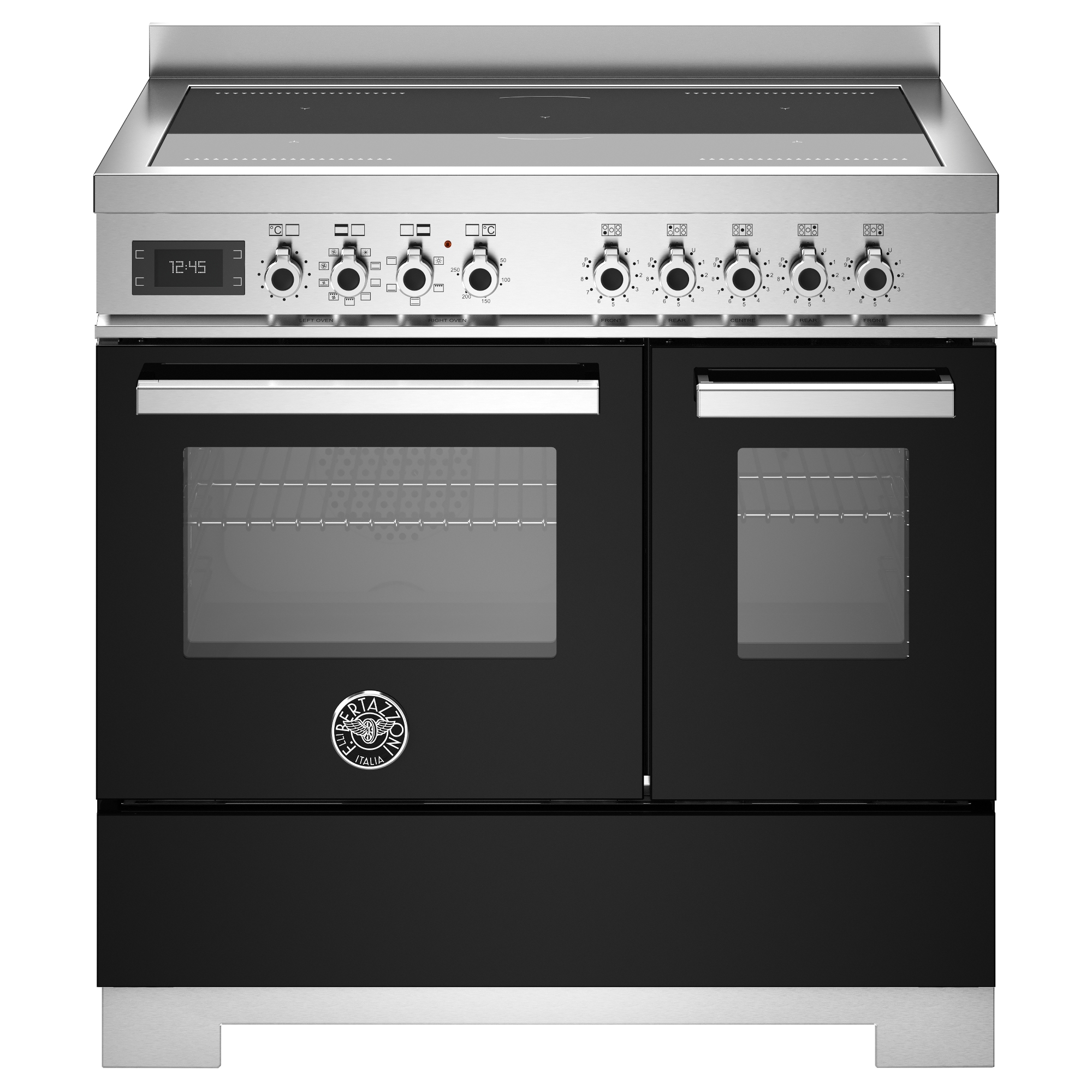 Bertazzoni PRO95I2ENET2 90cm Professional Induction Twin Range Cooker - Black